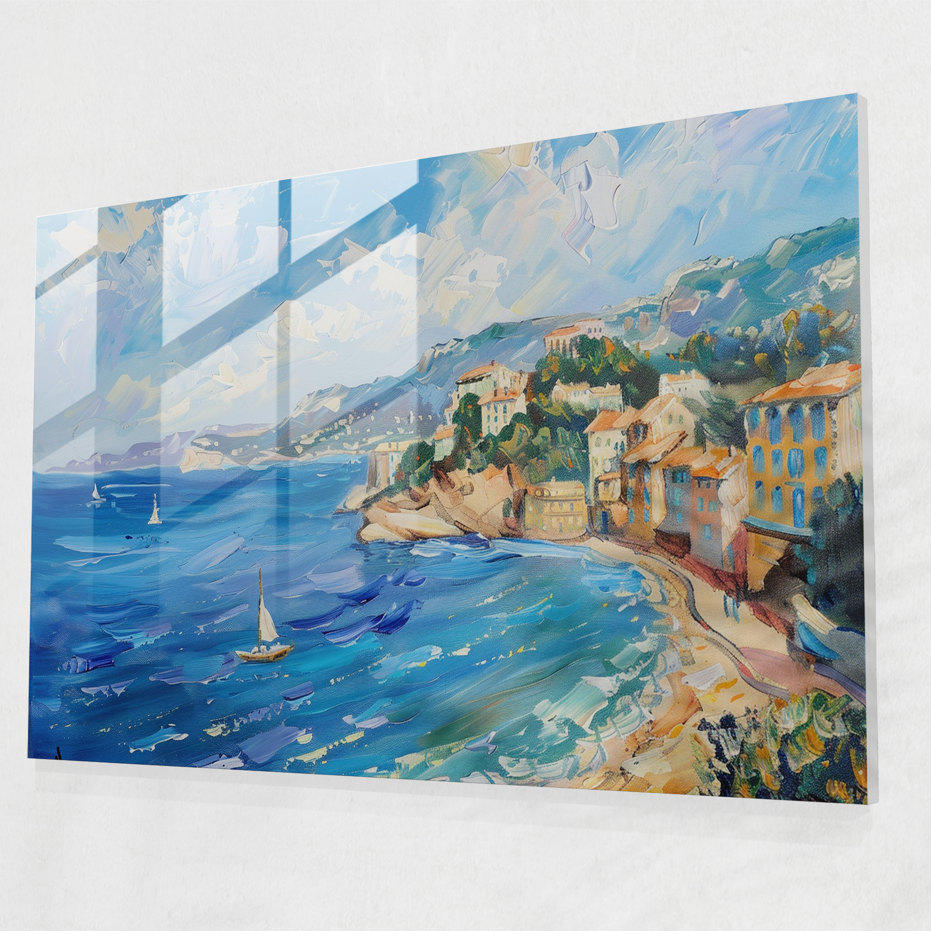 Henri Matisse Glass Print - Calming Sea View - Henri Matisse, Glass Print, Glass Art, Modern Art