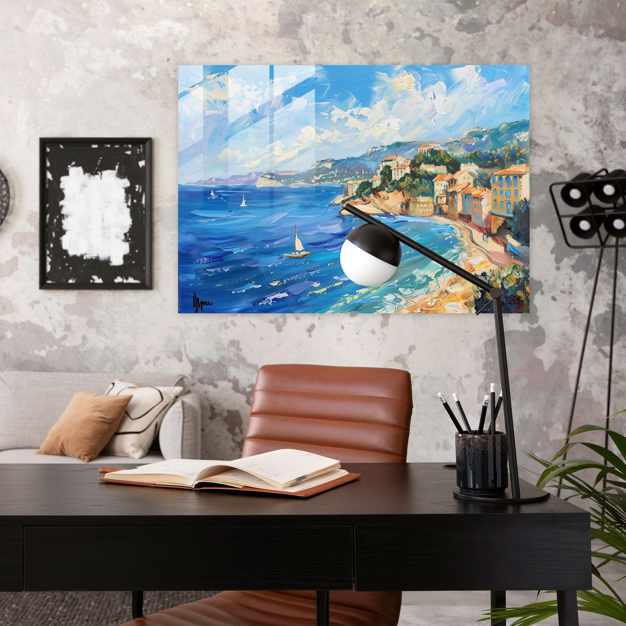 Henri Matisse Glass Print - Calming Sea View - Henri Matisse, Glass Print, Glass Art, Modern Art