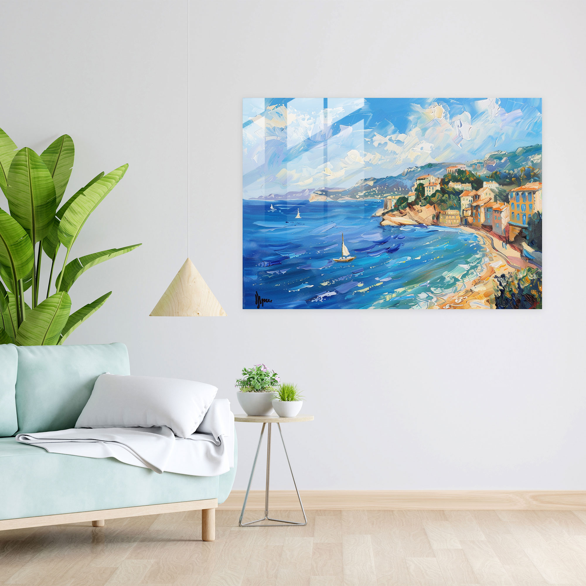 Henri Matisse Glass Print - Calming Sea View - Henri Matisse, Glass Print, Glass Art, Modern Art