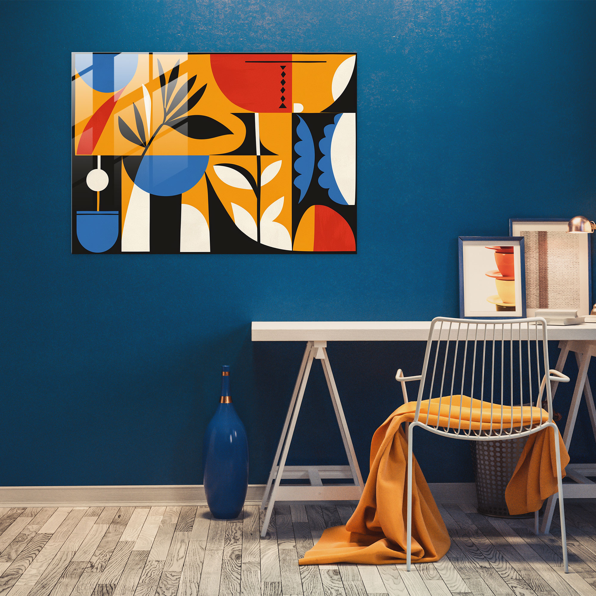 Henri Matisse Wall Decoration: Bold Geometric Shapes - Henri Matisse, Glass Print, Glass Art, Wall Decoration