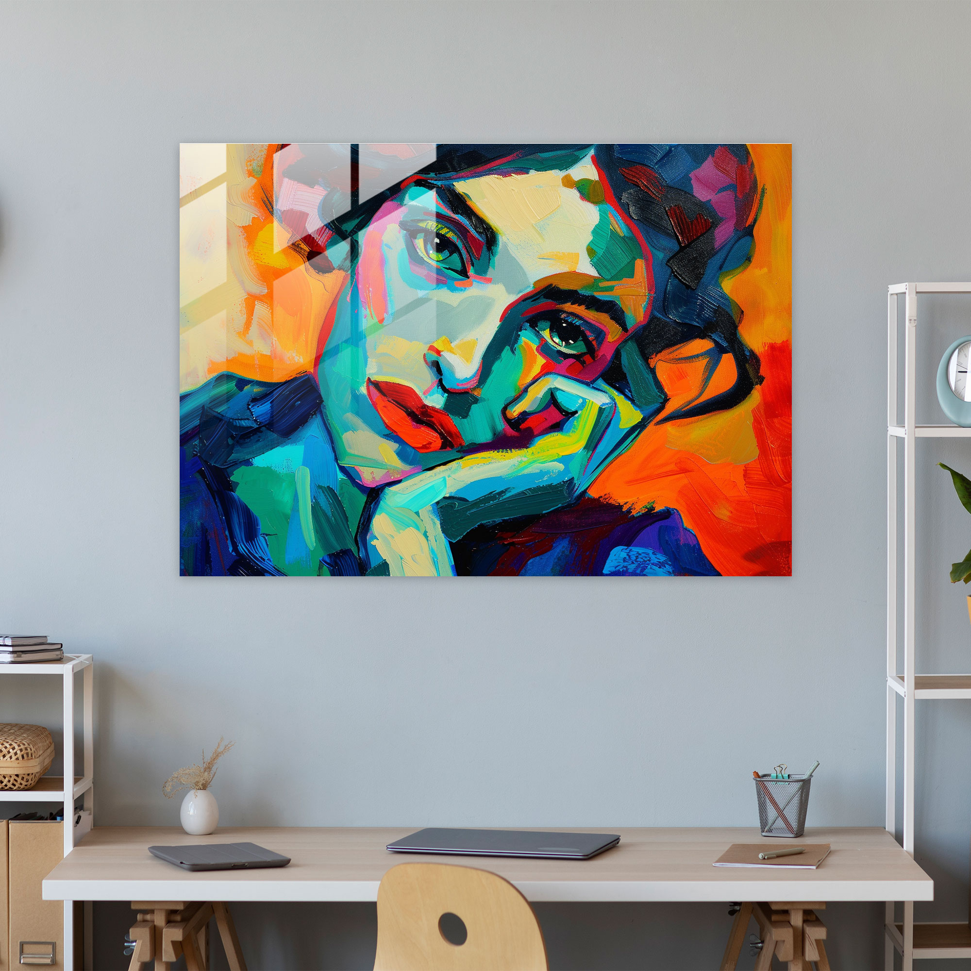 Henri Matisse Modern Art: Expressive Portrait - Henri Matisse, Home Decoration, Glass Art, Modern Art