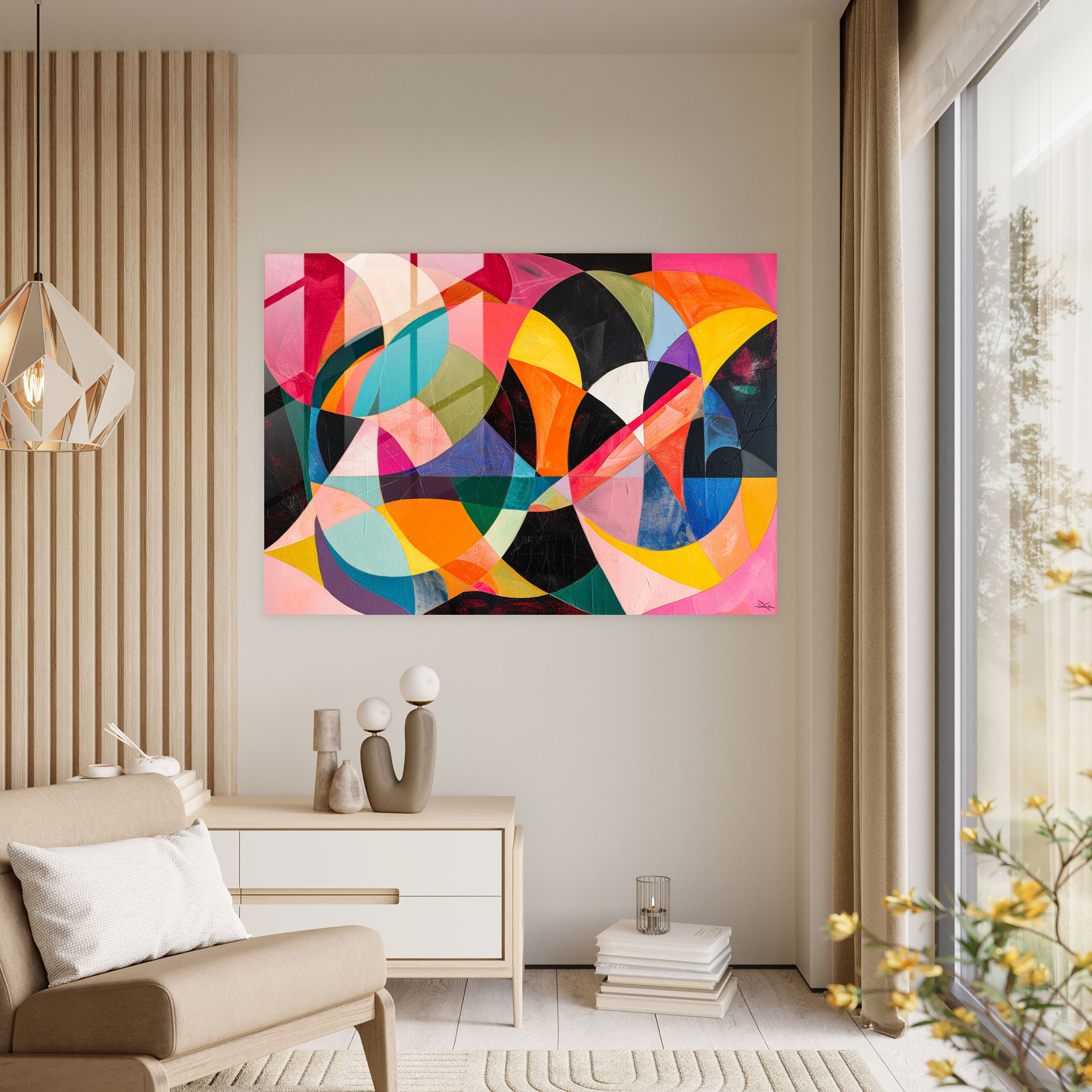 Henri Matisse Glass Wall Art: Dynamic Abstract Composition - Henri Matisse, Glass Wall Art, Modern Art, Henri Matisse