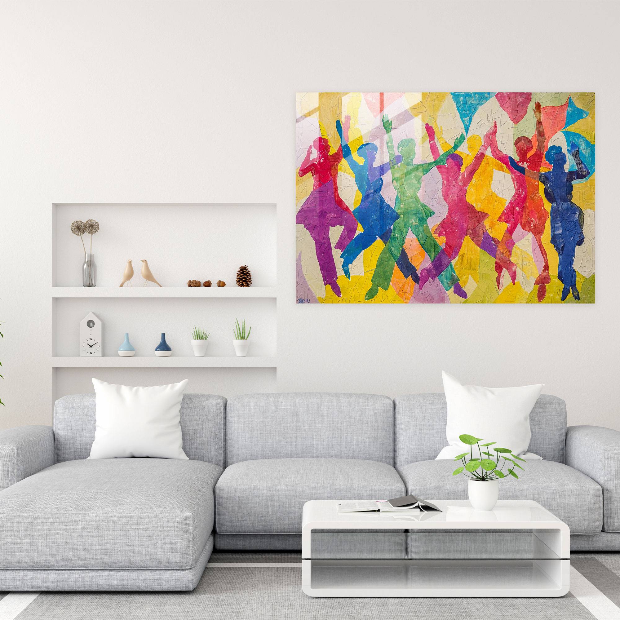 Playful Dancers Glass Print Wall Art - Henri Matisse, Modern Art, Glass Wall Art, Home Decoration