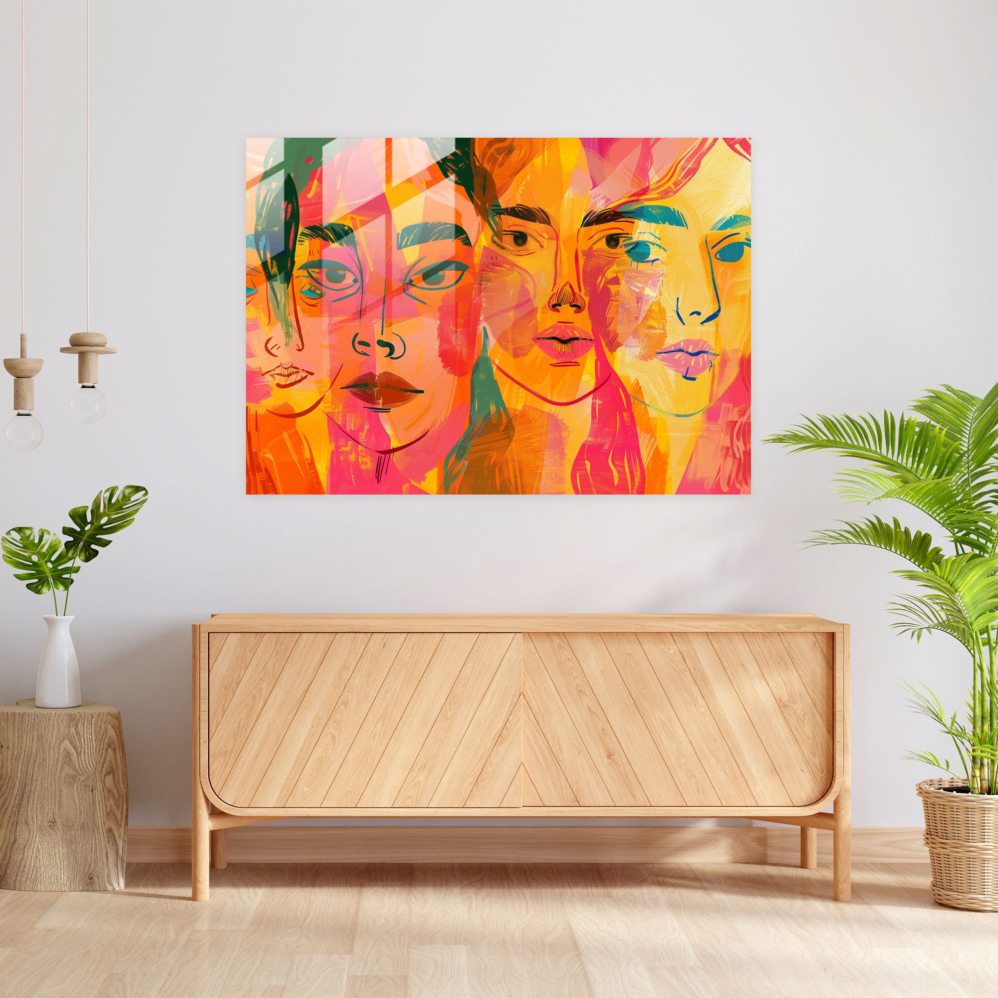 Expressive Faces Glass Print Wall Art - Henri Matisse, Wall Decoration, Glass Print, Modern Art