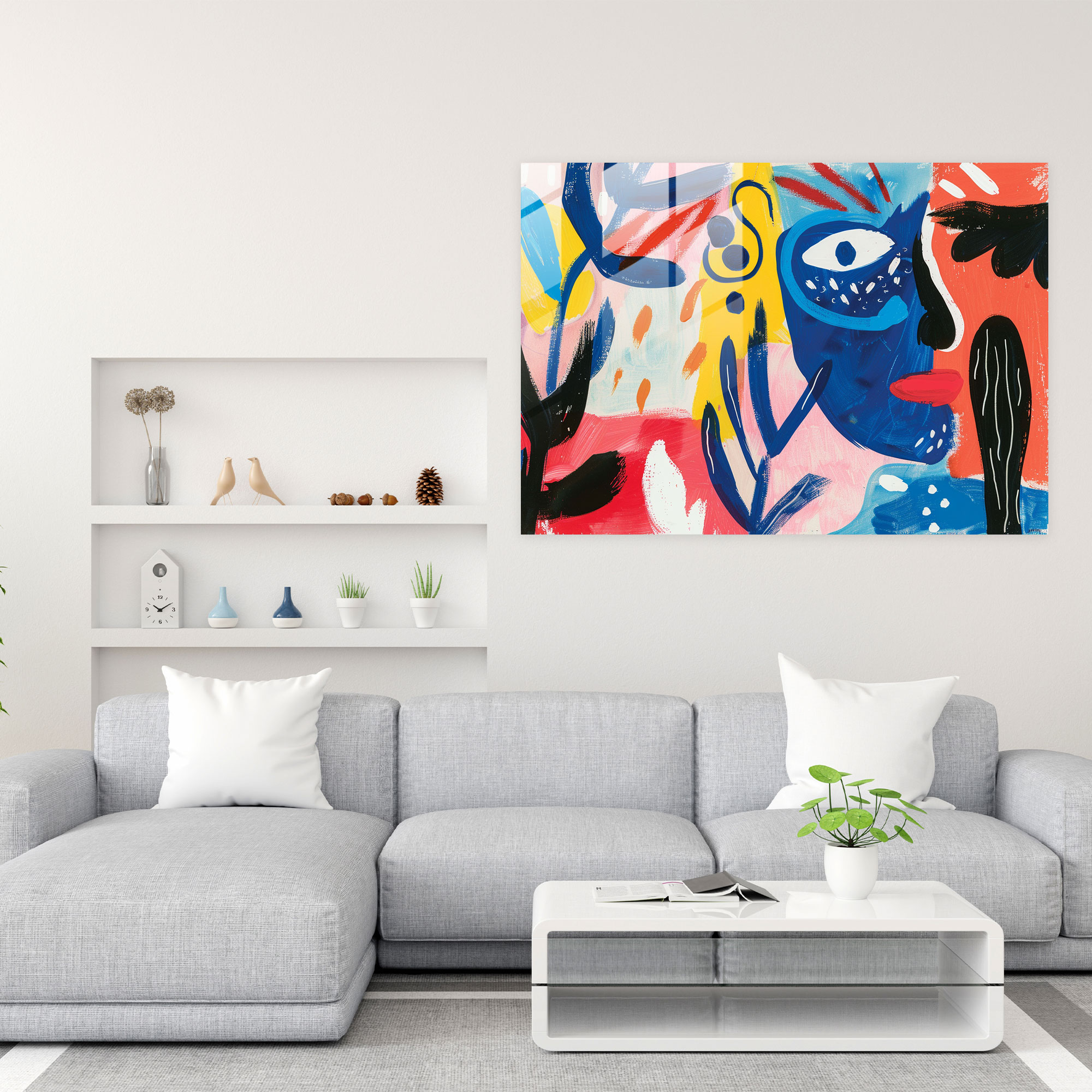 Abstract Shapes Glass Print Wall Art - Henri Matisse, Wall Decoration, Modern Art, Glass Print