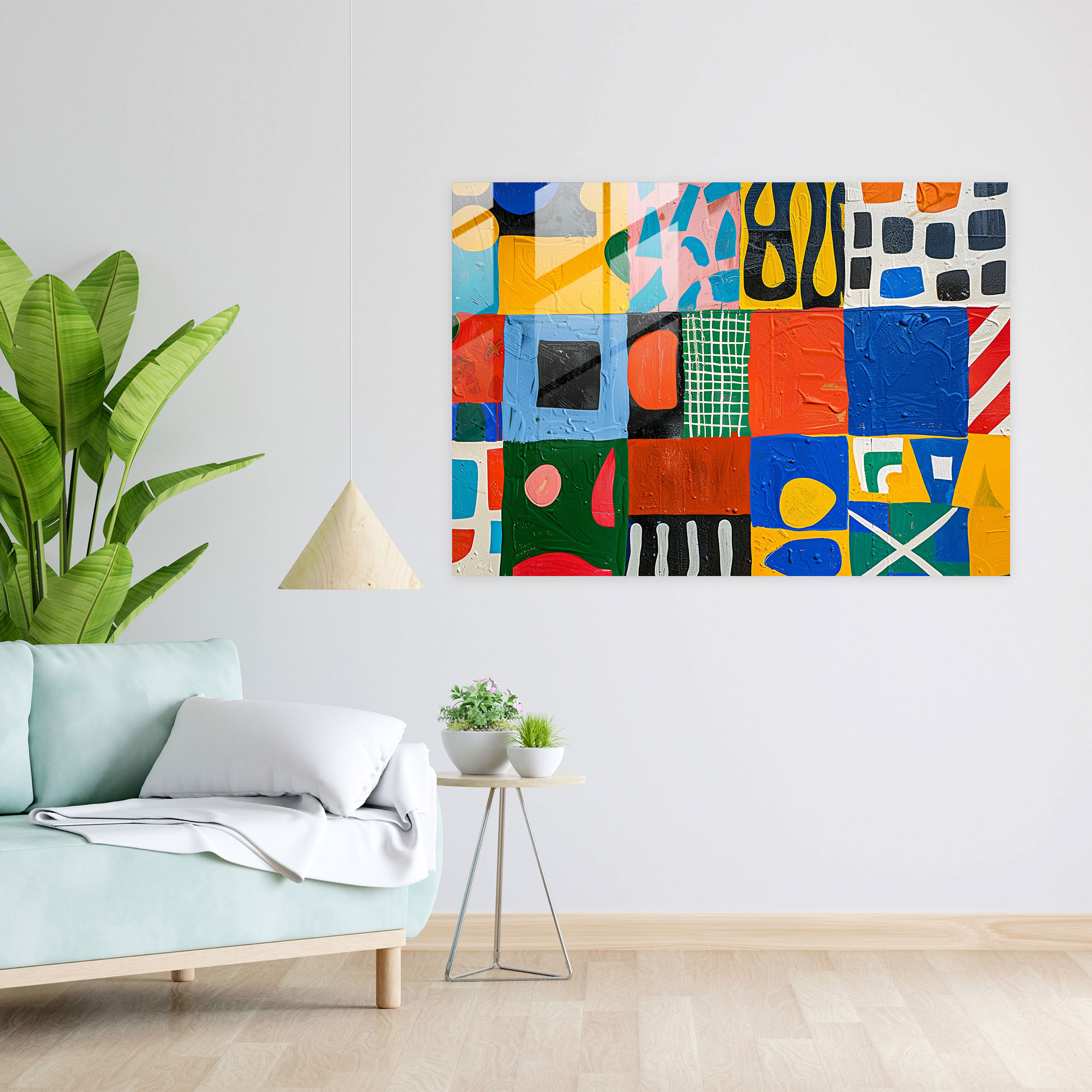 Henri Matisse Wall Decoration - Geometric Patterns - Henri Matisse, Wall Decoration, Henri Matisse, Glass Wall Art