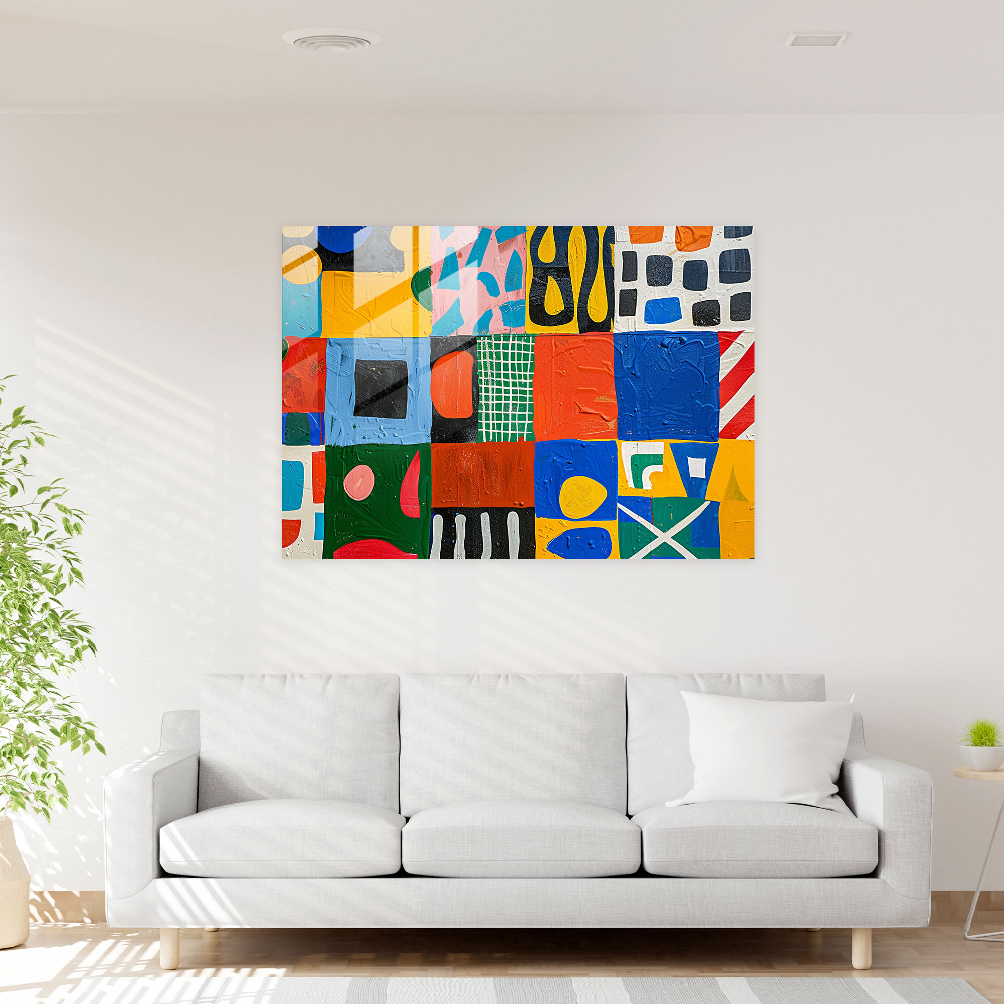 Henri Matisse Wall Decoration - Geometric Patterns - Henri Matisse, Wall Decoration, Henri Matisse, Glass Wall Art