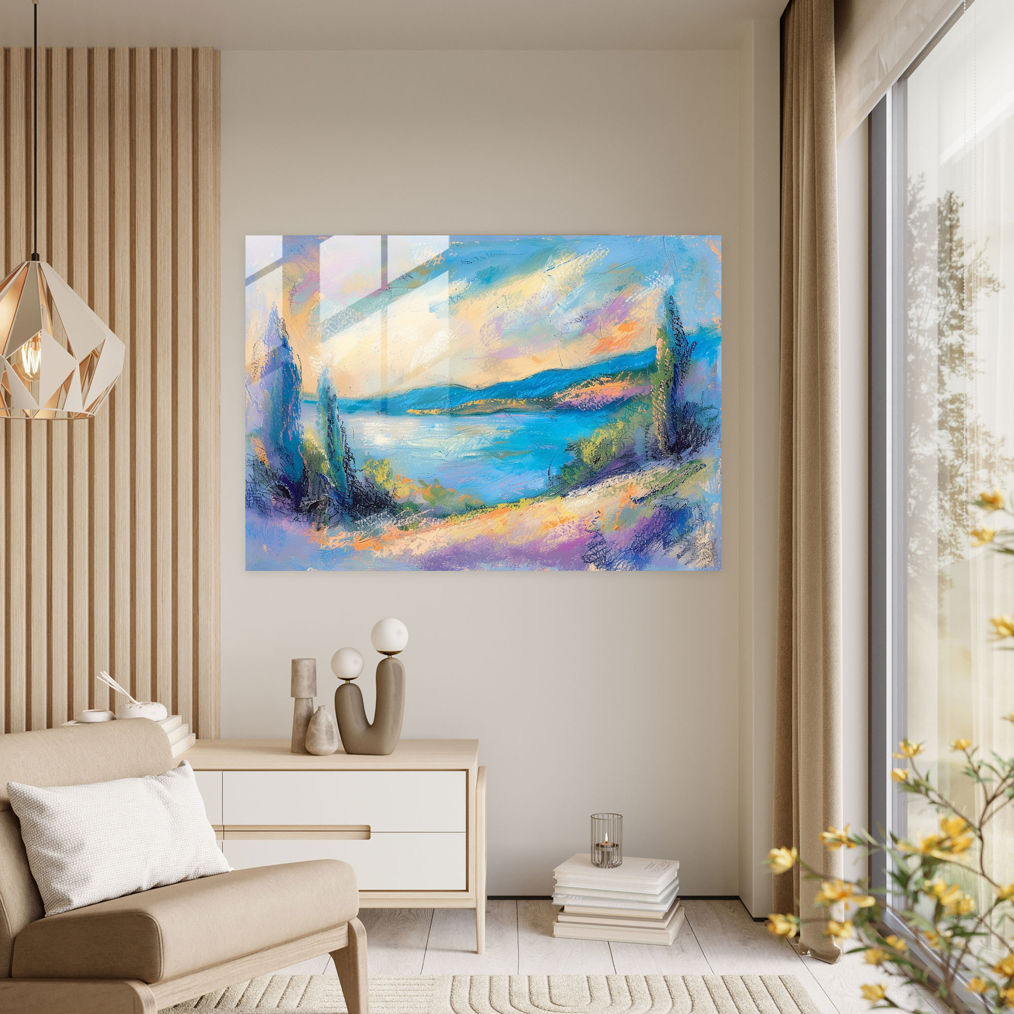 Henri Matisse Home Decoration - Serene Landscapes - Henri Matisse, Henri Matisse, Glass Wall Art, Serene Landscapes
