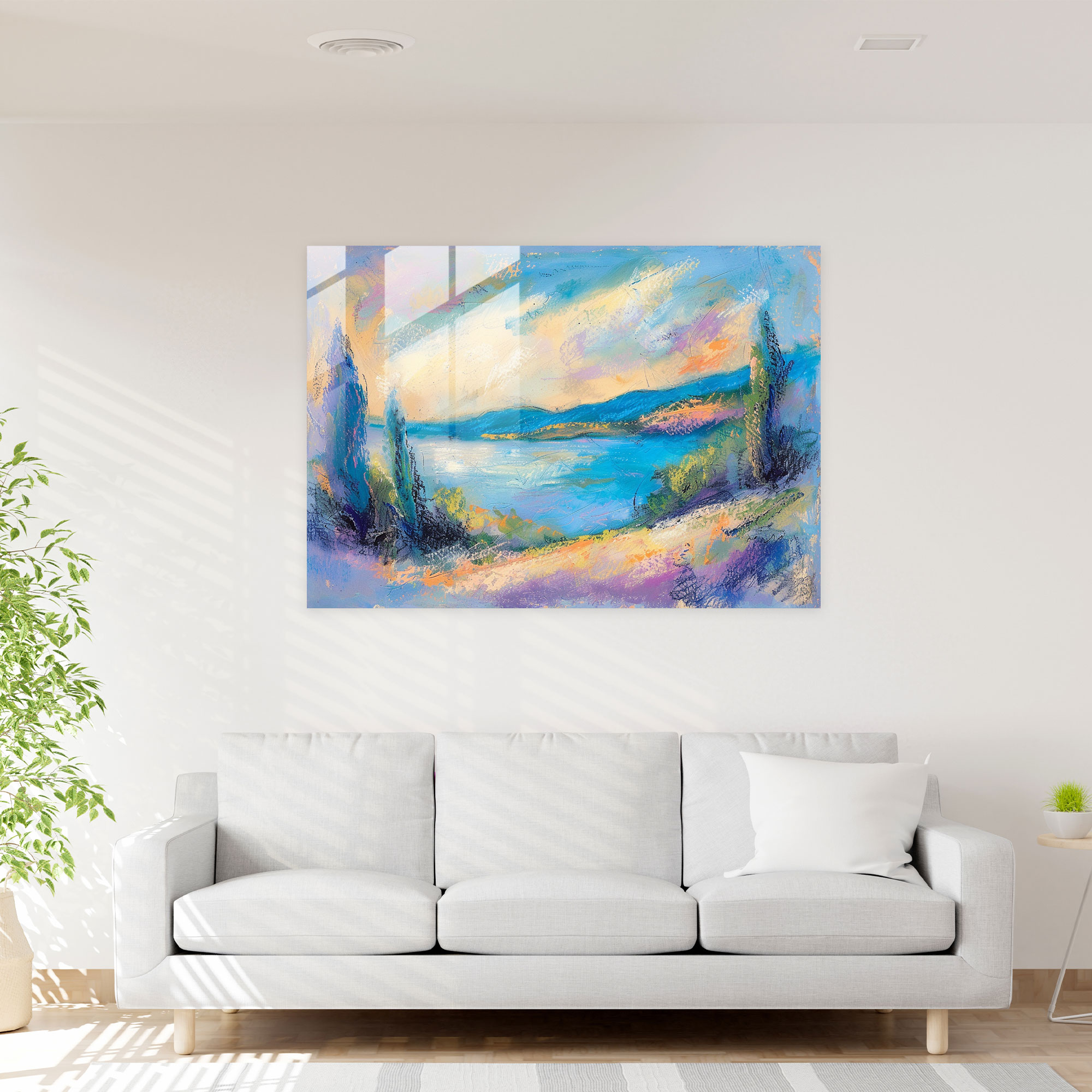 Henri Matisse Home Decoration - Serene Landscapes - Henri Matisse, Henri Matisse, Glass Wall Art, Serene Landscapes
