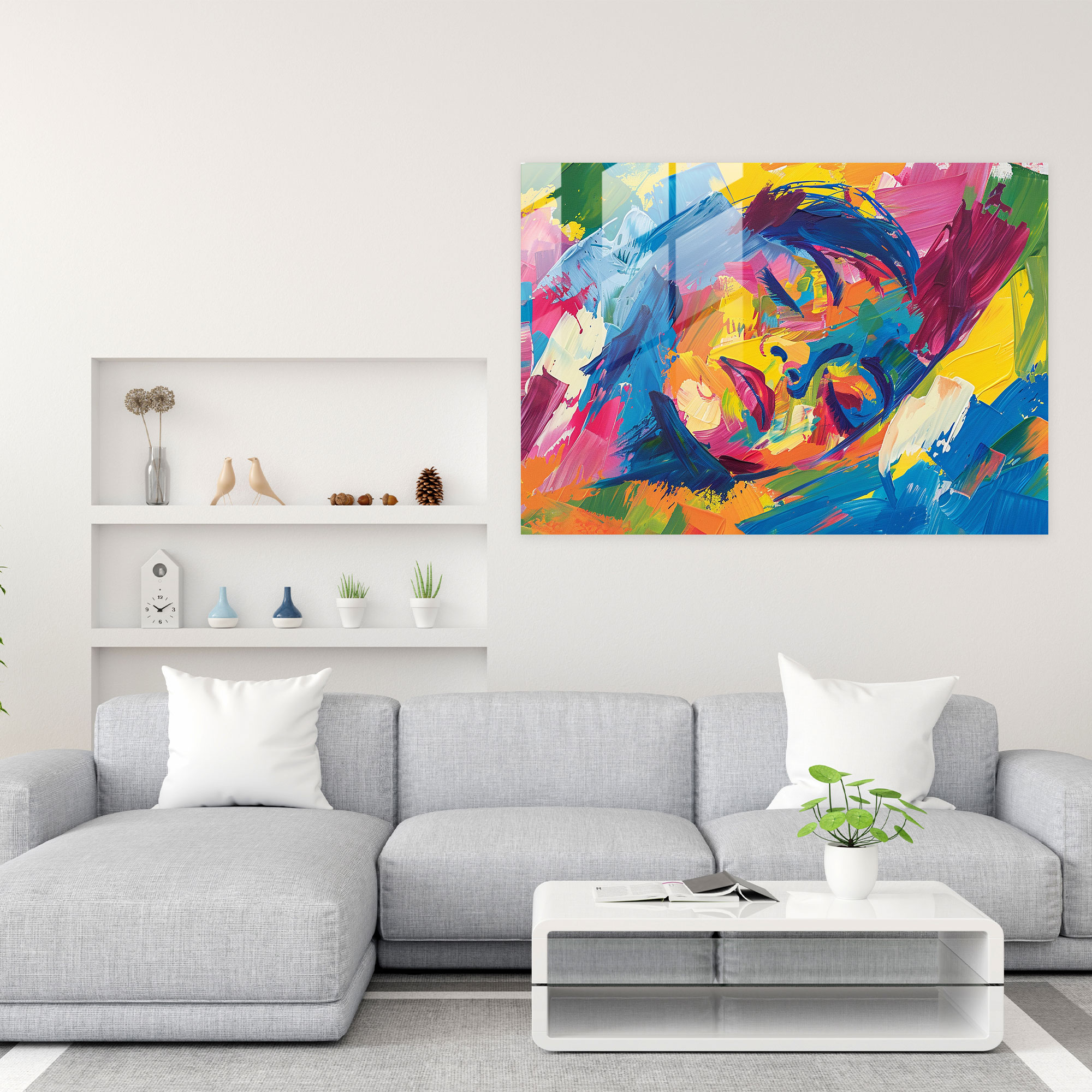 Henri Matisse Modern Art - Expressive Brushstrokes - Henri Matisse, Wall Decoration, Glass Wall Art, Glass Art
