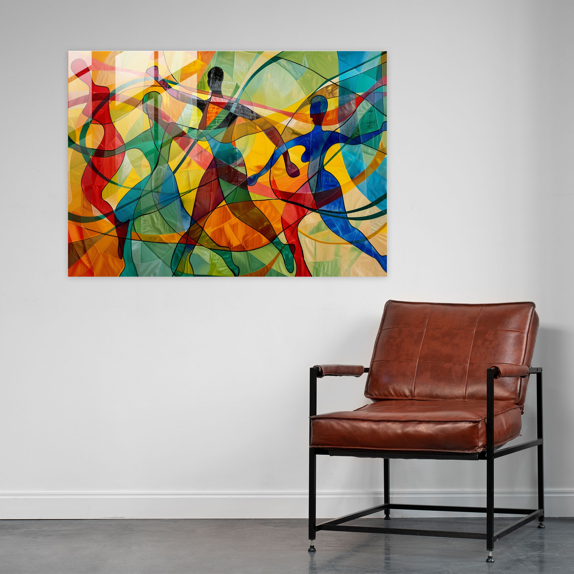 Henri Matisse Glass Print - Abstract Figures - Henri Matisse, Henri Matisse, Modern Art, Wall Decoration