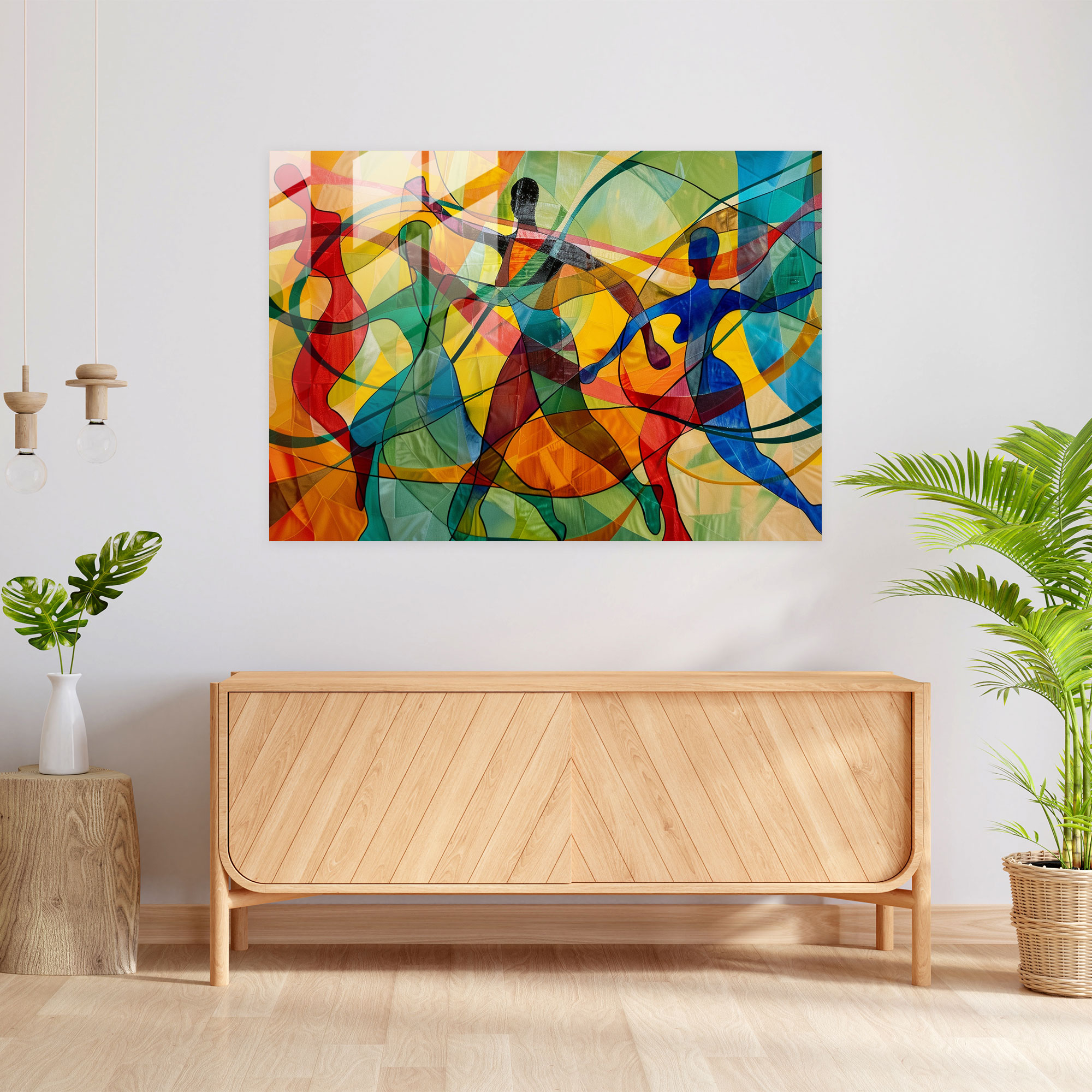 Henri Matisse Glass Print - Abstract Figures - Henri Matisse, Henri Matisse, Modern Art, Wall Decoration