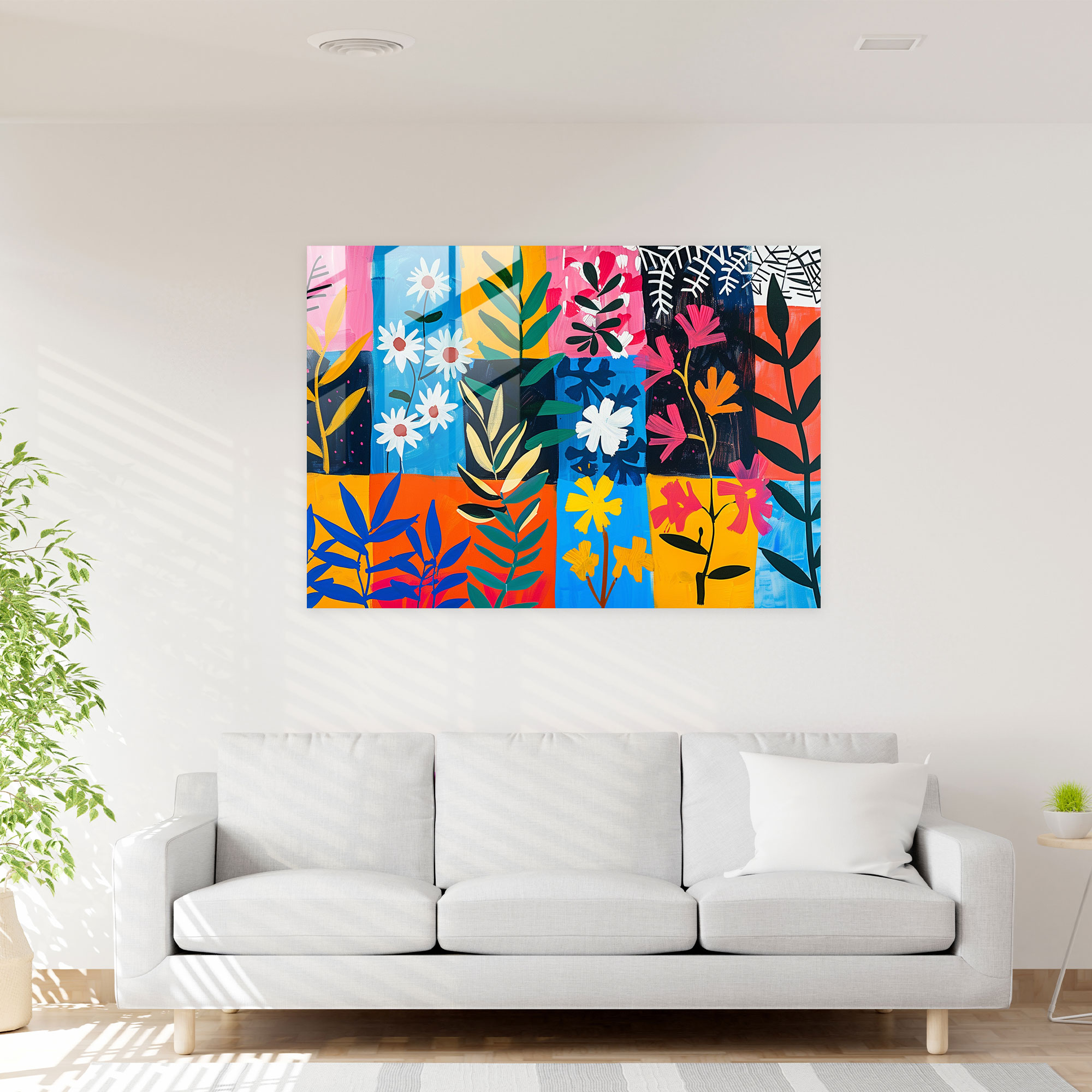 Henri Matisse Glass Wall Art - Geometric Patterns - Henri Matisse, Henri Matisse, Geometric Patterns, Glass Wall Art
