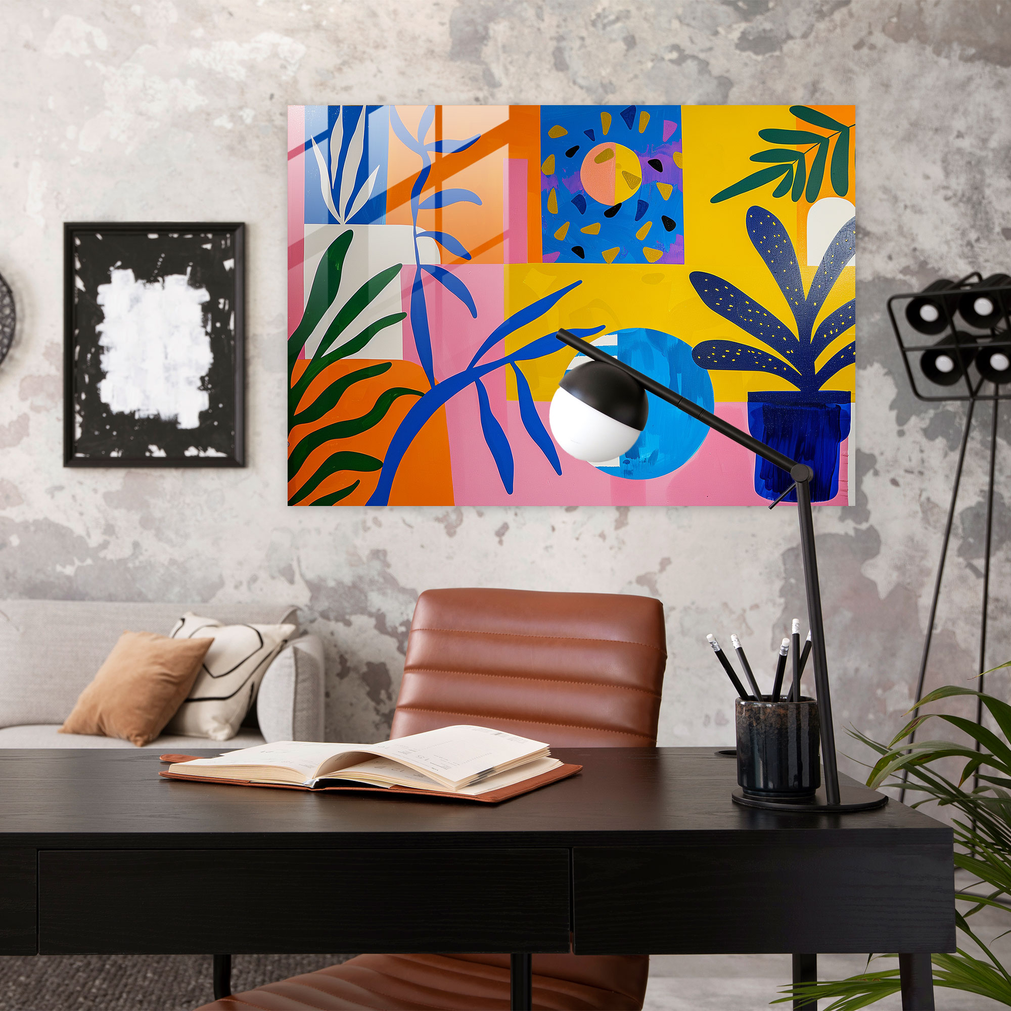 Henri Matisse Wall Decoration - Playful Cutouts - Henri Matisse, Patterns, Glass Print, Cutout Shapes