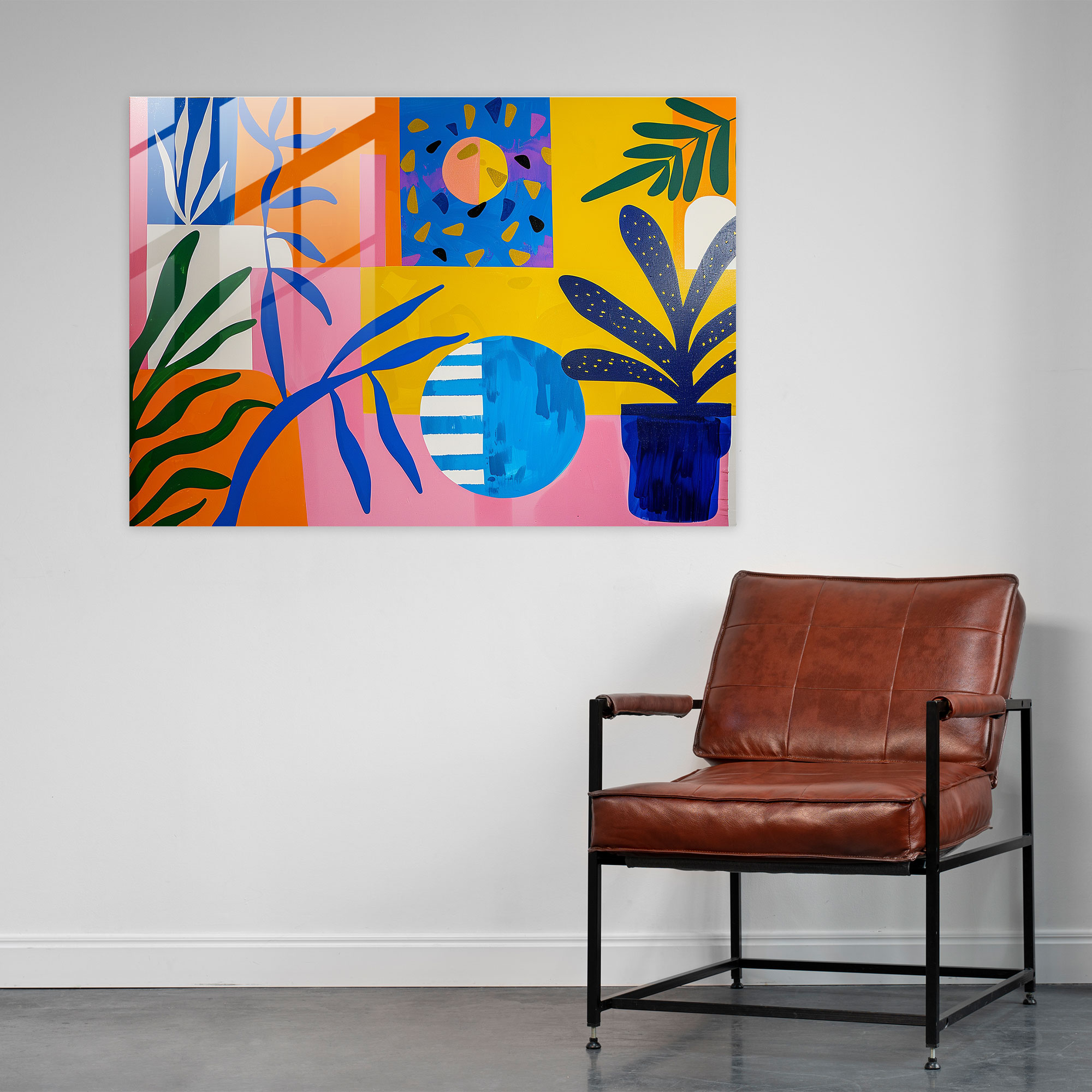 Henri Matisse Wall Decoration - Playful Cutouts - Henri Matisse, Patterns, Glass Print, Cutout Shapes