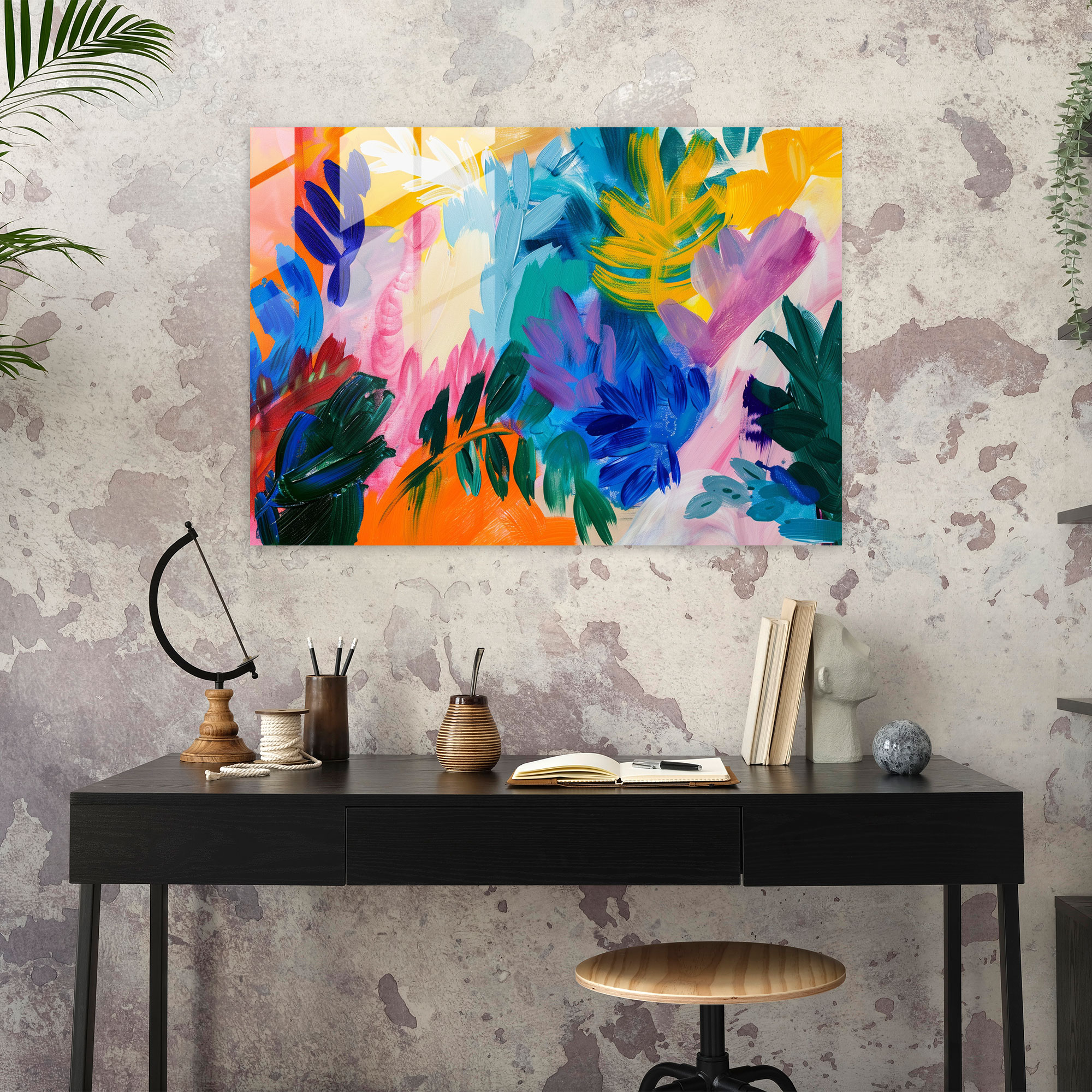 Henri Matisse Modern Art Glass Print - Bold Brush Strokes - Henri Matisse, Wall Decoration, Henri Matisse, Modern Art