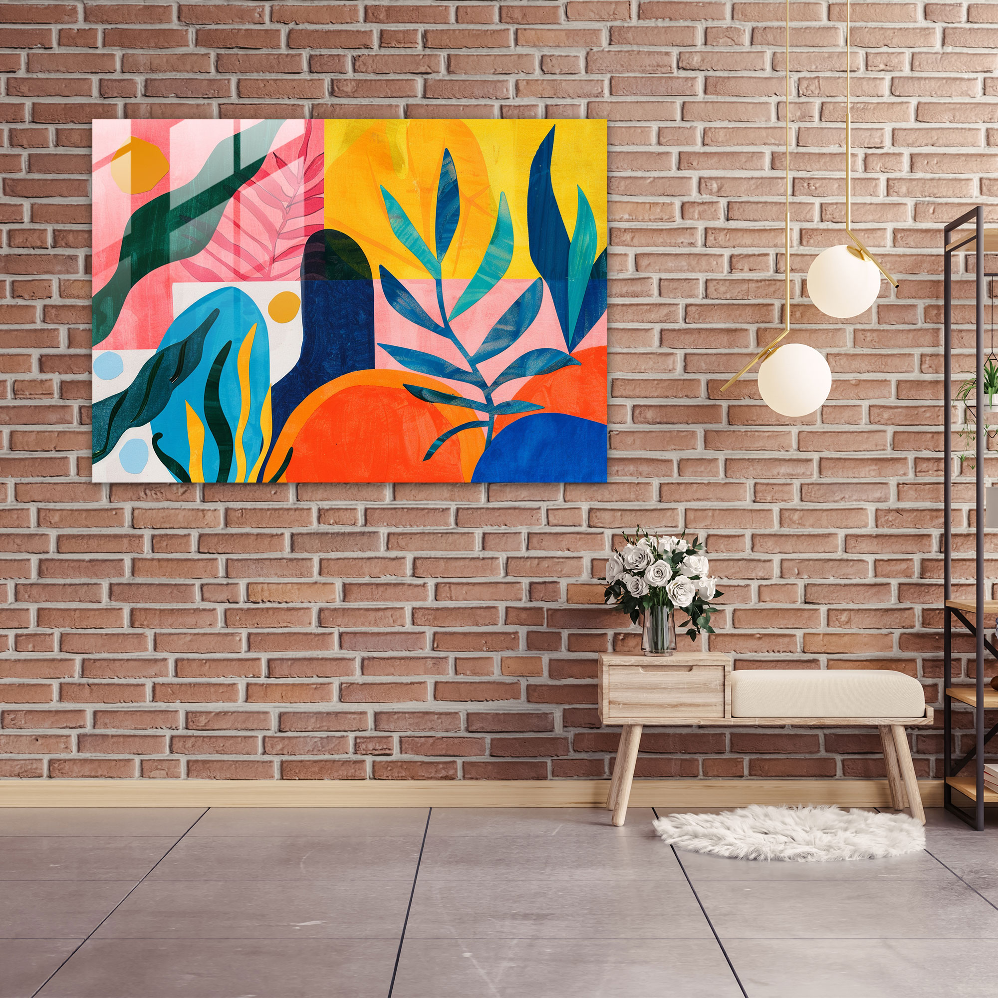 Henri Matisse Glass Wall Art - Dynamic Composition - Henri Matisse, Henri Matisse, Organic Shapes, Home Decoration