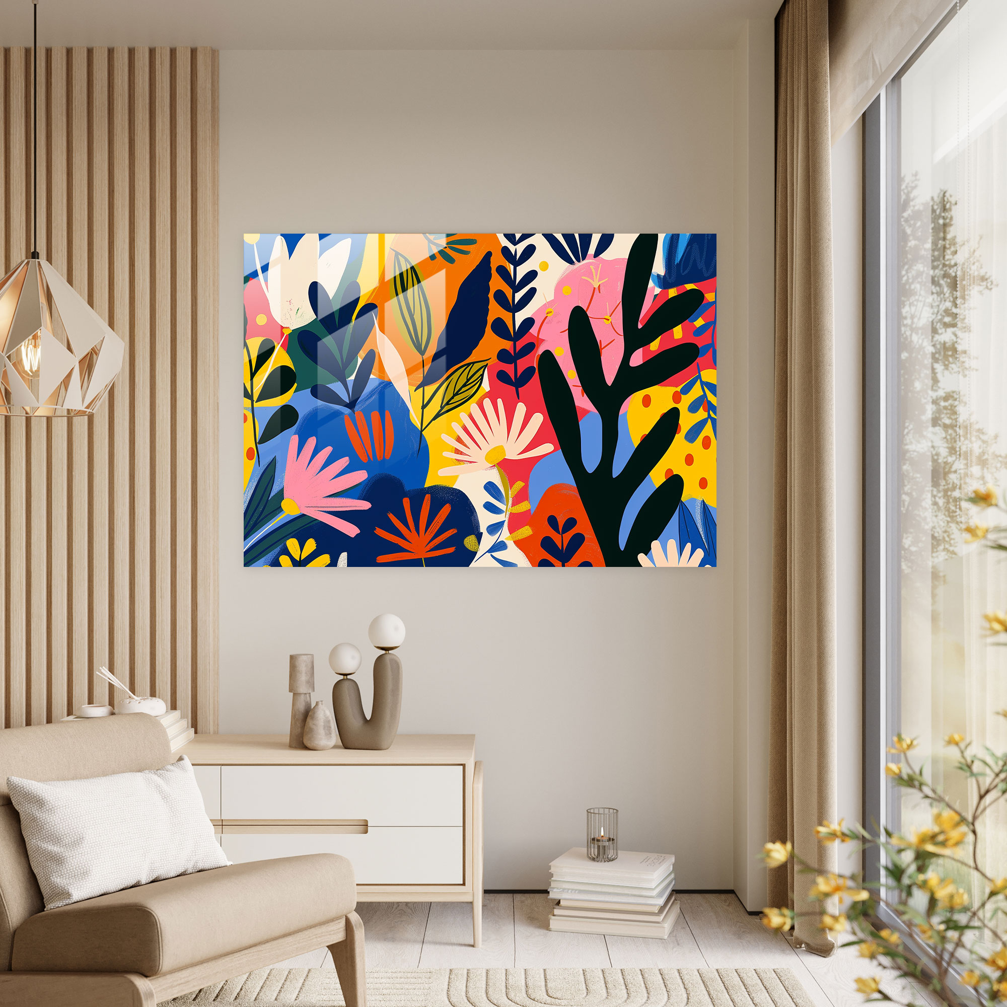 Henri Matisse Glass Art - Vibrant Florals - Henri Matisse, Modern Art, Glass Art, Home Decoration