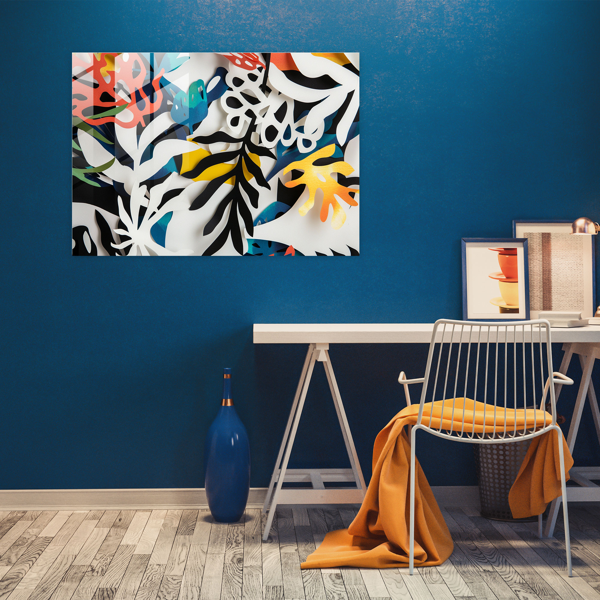 Henri Matisse Wall Decoration - Intricate Cutouts - Henri Matisse, Intricate Cutouts, Glass Wall Art, Modern Art
