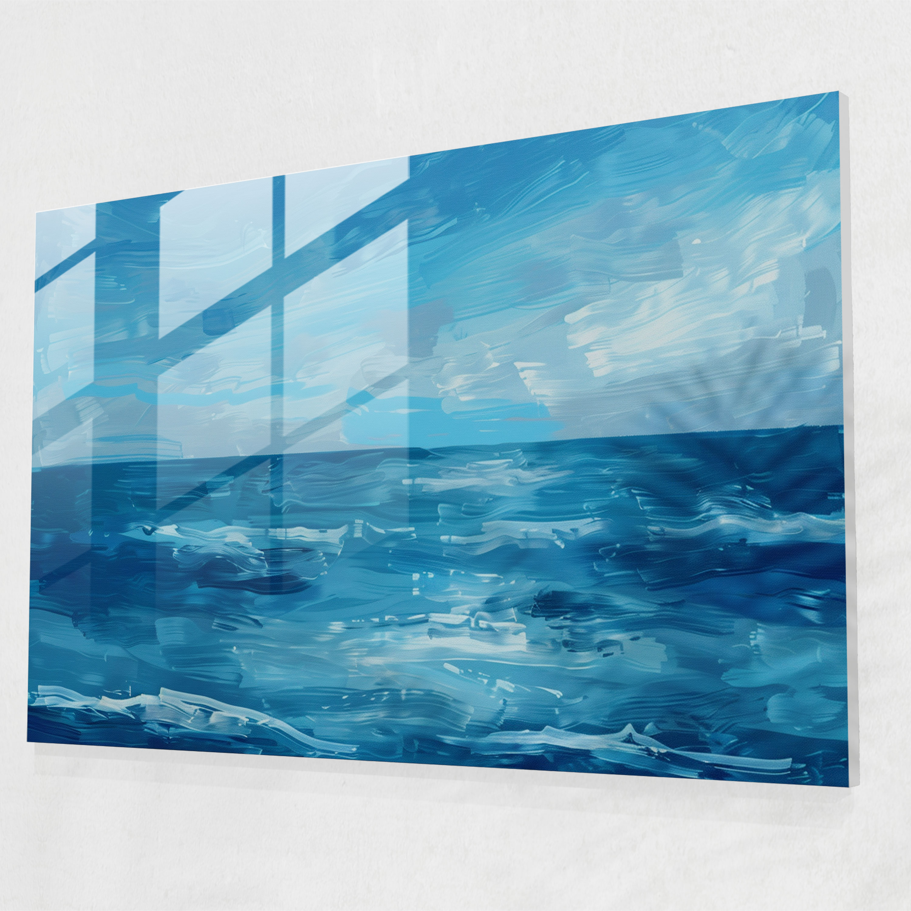 Henri Matisse Glass Wall Art: Dreamy Seascape - Henri Matisse, Calm, Glass Wall Art, Modern Art