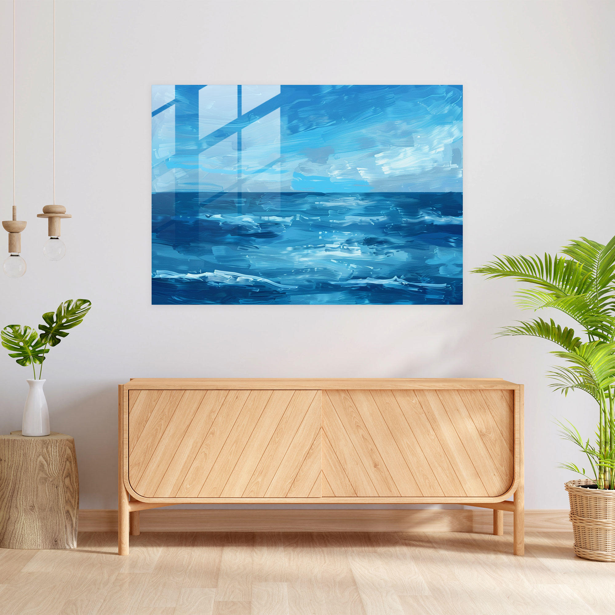 Henri Matisse Glass Wall Art: Dreamy Seascape - Henri Matisse, Calm, Glass Wall Art, Modern Art