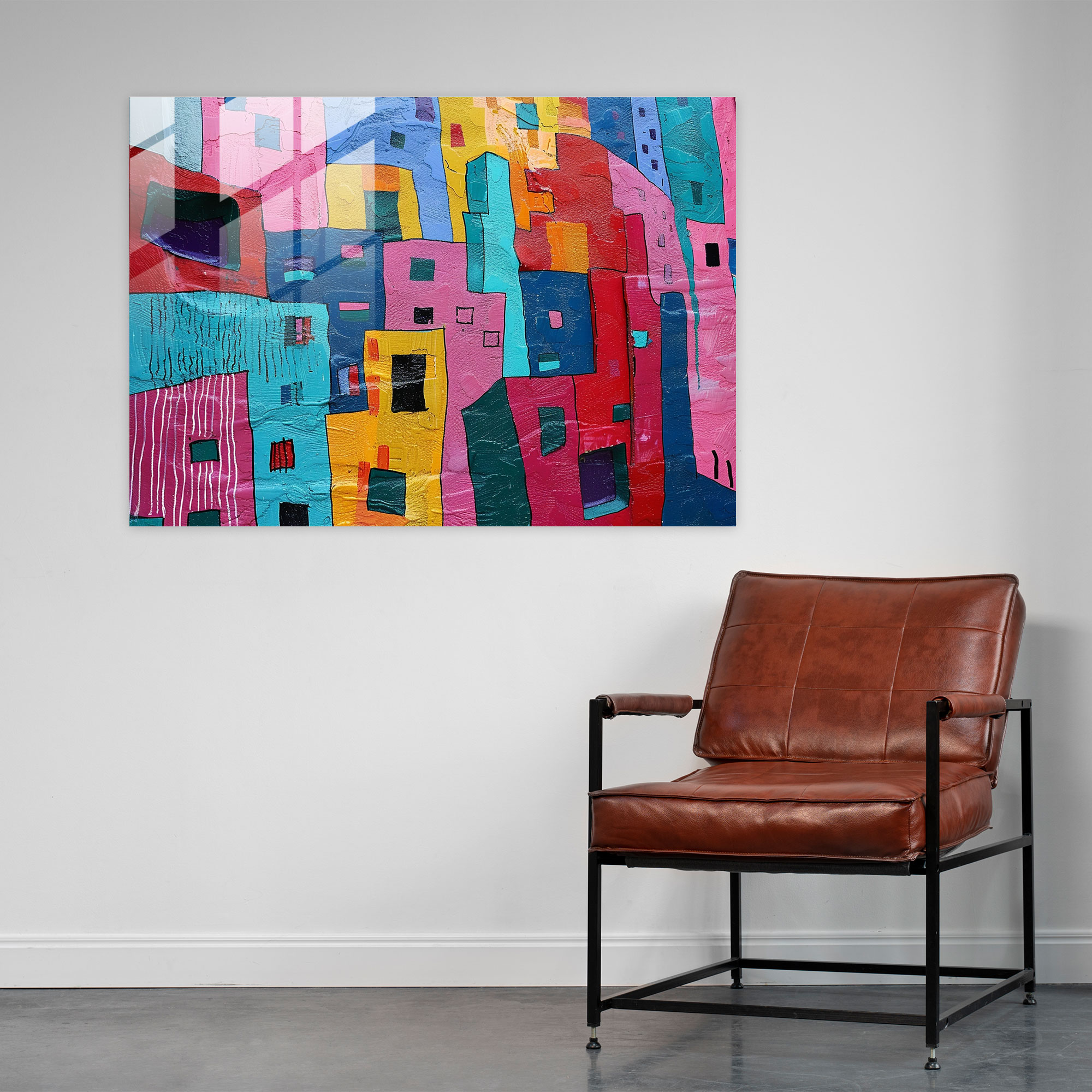 Henri Matisse Glass Wall Art: Abstract Cityscape - Henri Matisse, Abstract, Home Decoration, Cityscape