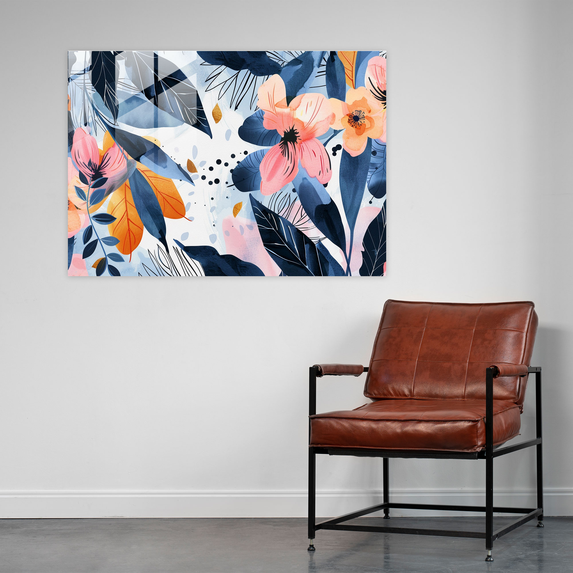 Henri Matisse Glass Print: Botanical Elegance - Henri Matisse, Wall Decoration, Home Decoration, Glass Wall Art