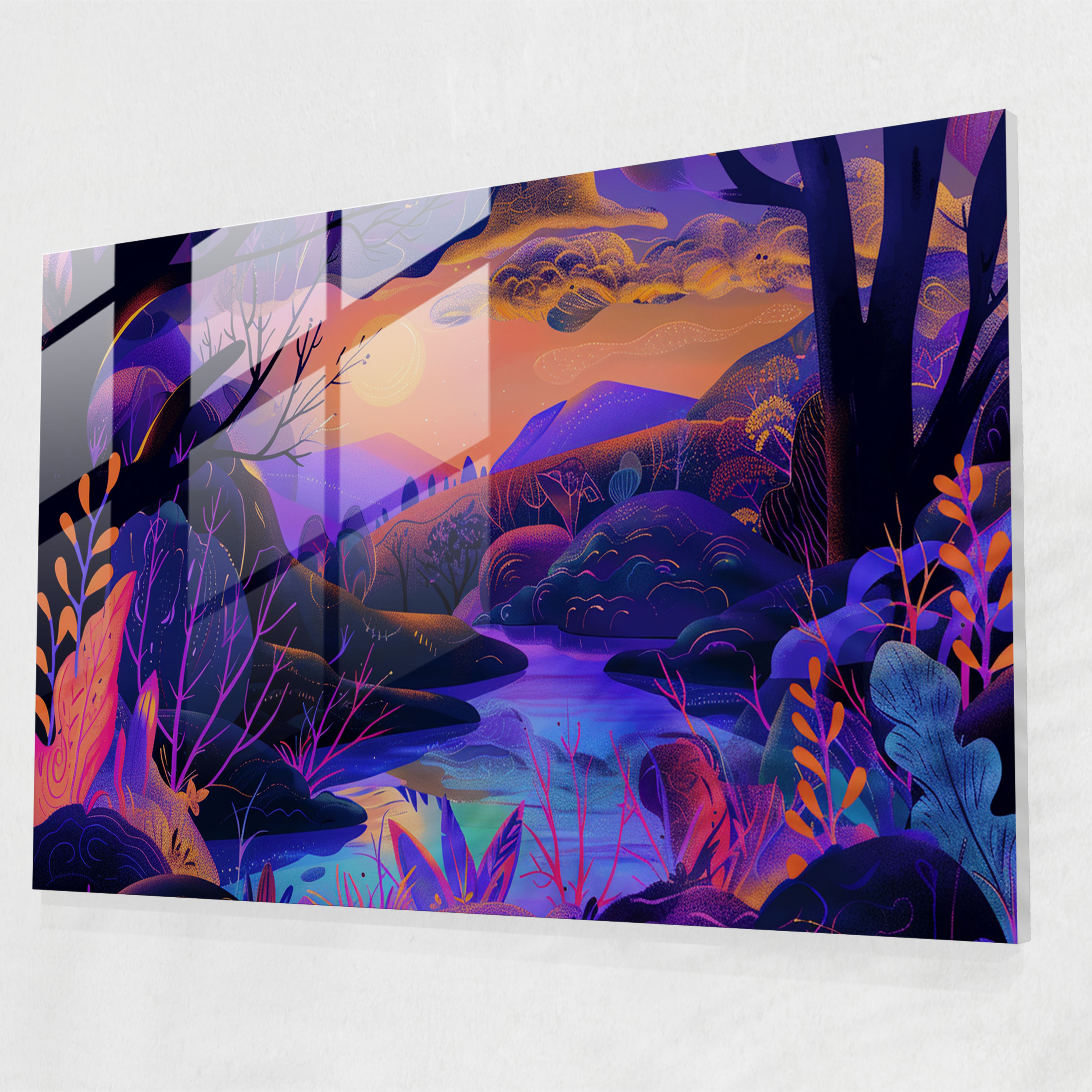 Henri Matisse Glass Wall Art: Cosmic Landscapes - Henri Matisse, Home Decoration, Glass Wall Art, Surreal