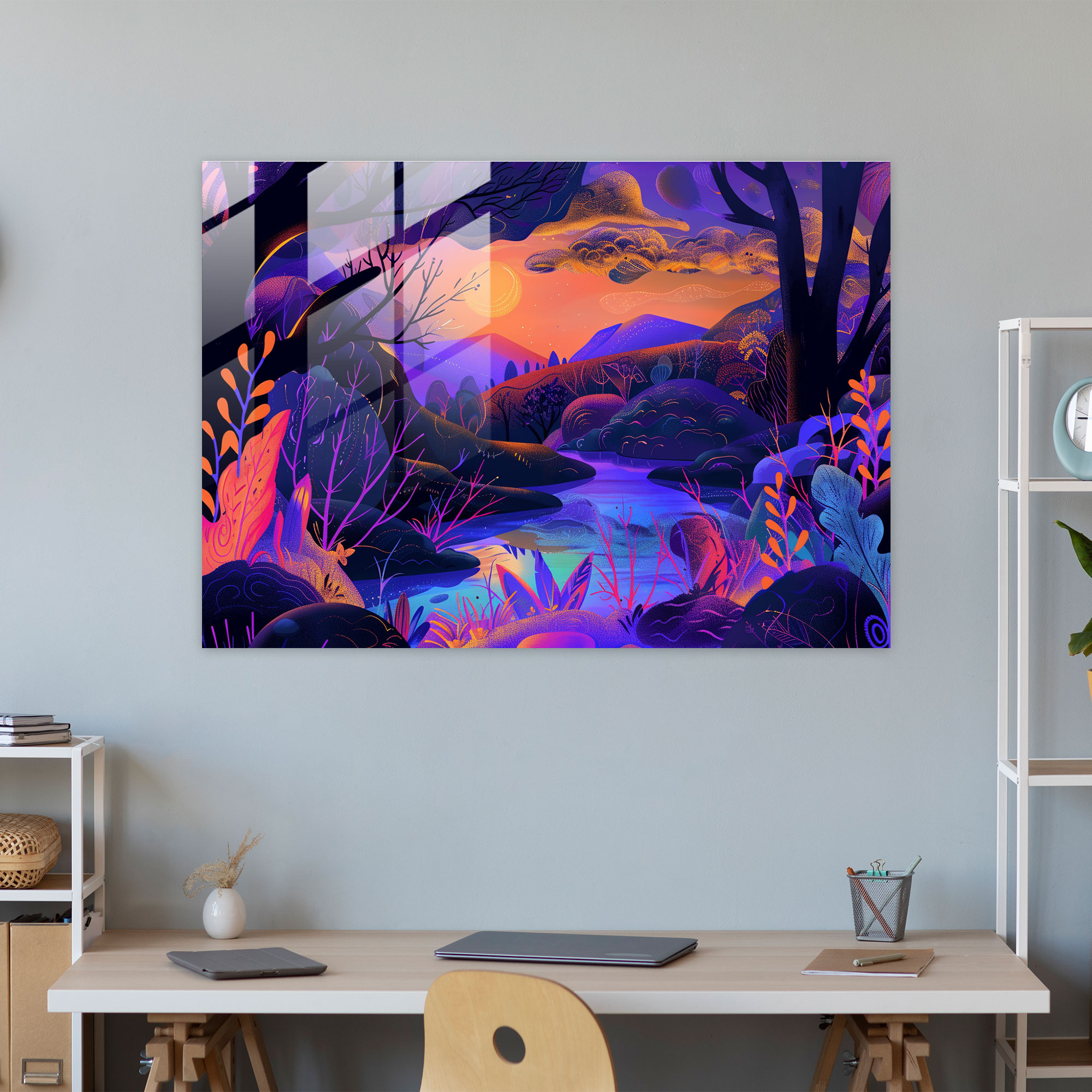 Henri Matisse Glass Wall Art: Cosmic Landscapes - Henri Matisse, Home Decoration, Glass Wall Art, Surreal