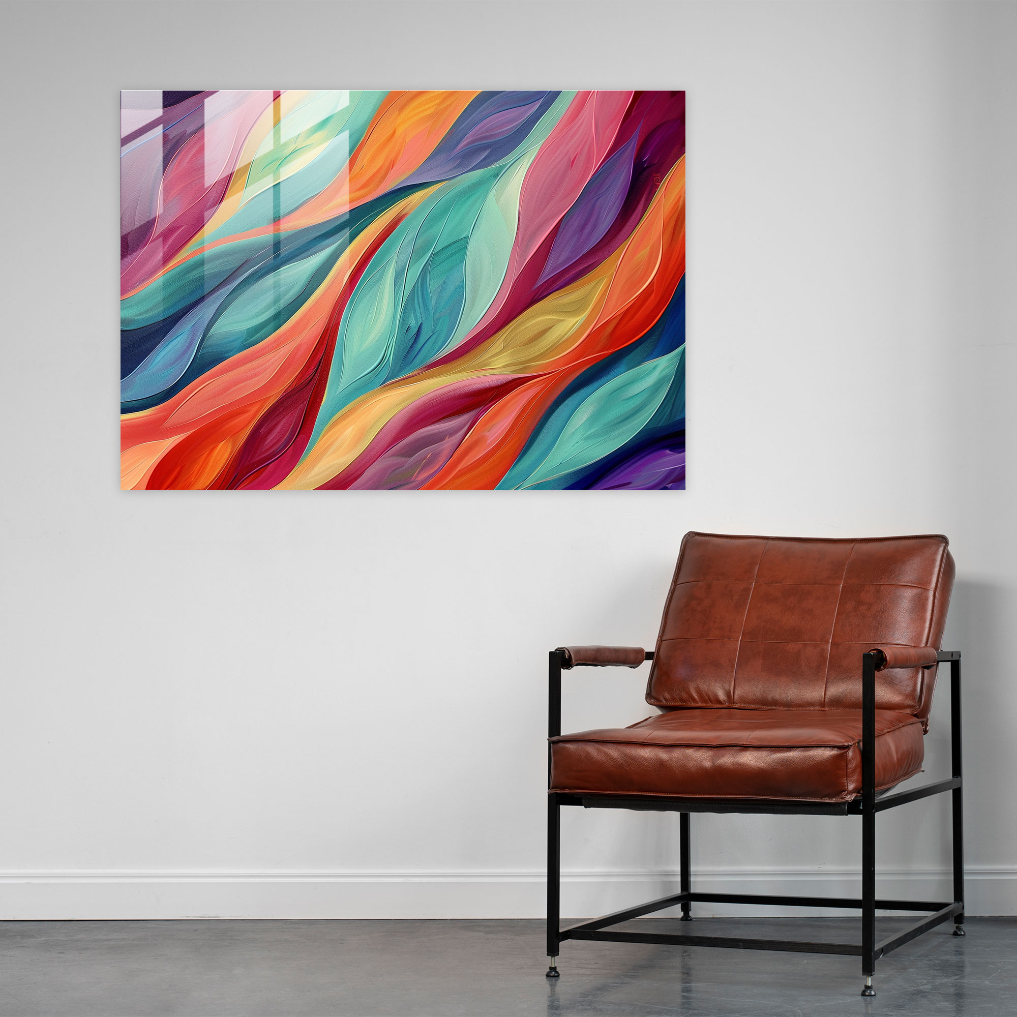Fluid Lines Glass Art - Henri Matisse, Wall Decoration, Home Decoration, Glass Wall Art
