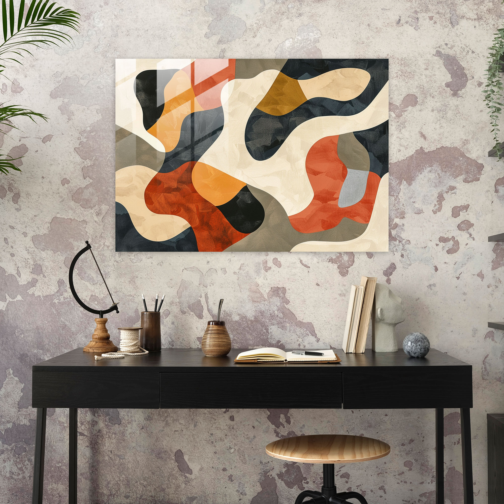 Earthy Henri Matisse Glass Print - Henri Matisse, Home Decoration, Wall Decoration, Modern Art