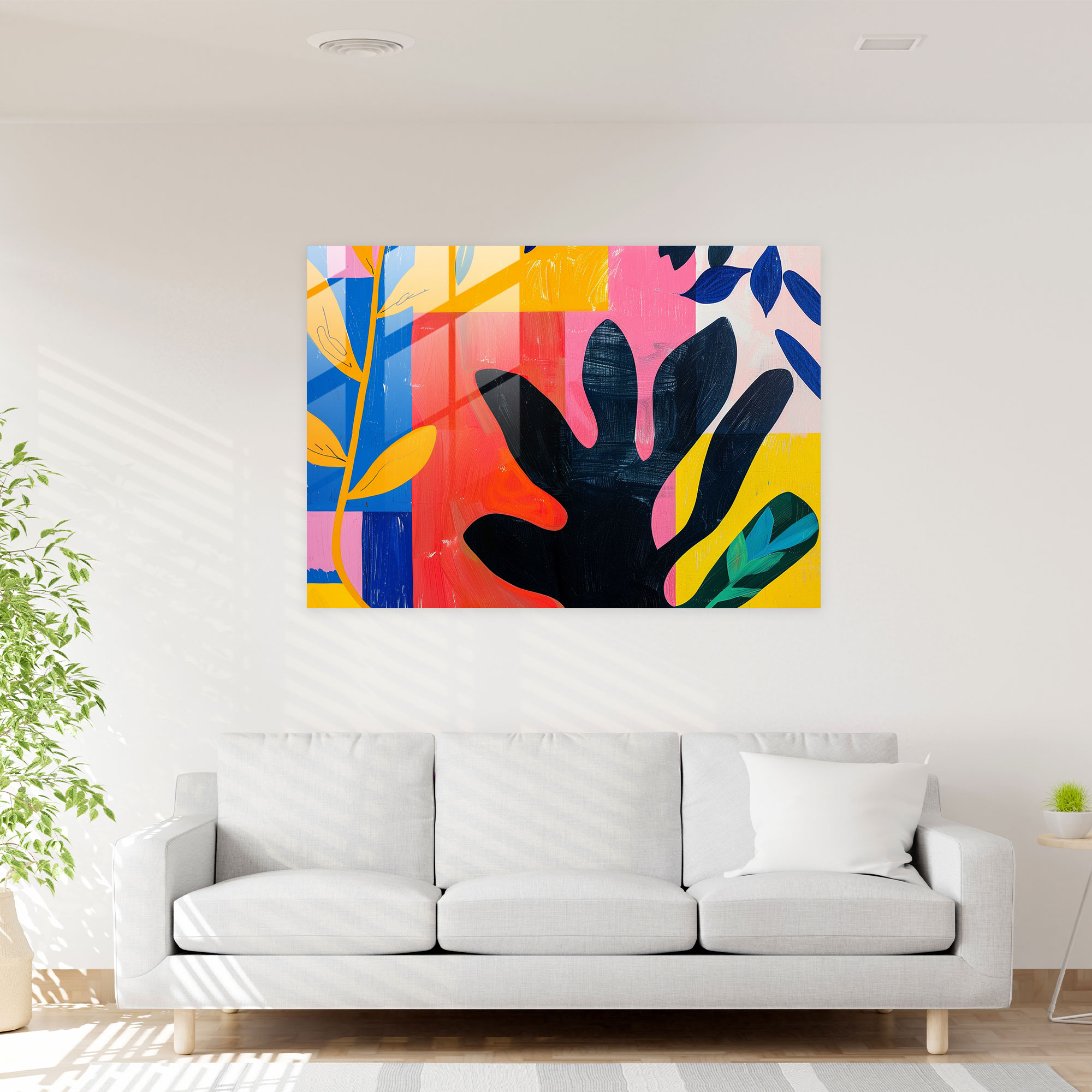 Minimalistic Henri Matisse Glass Wall Art - Henri Matisse, Glass Art, Glass Print, Glass Wall Art