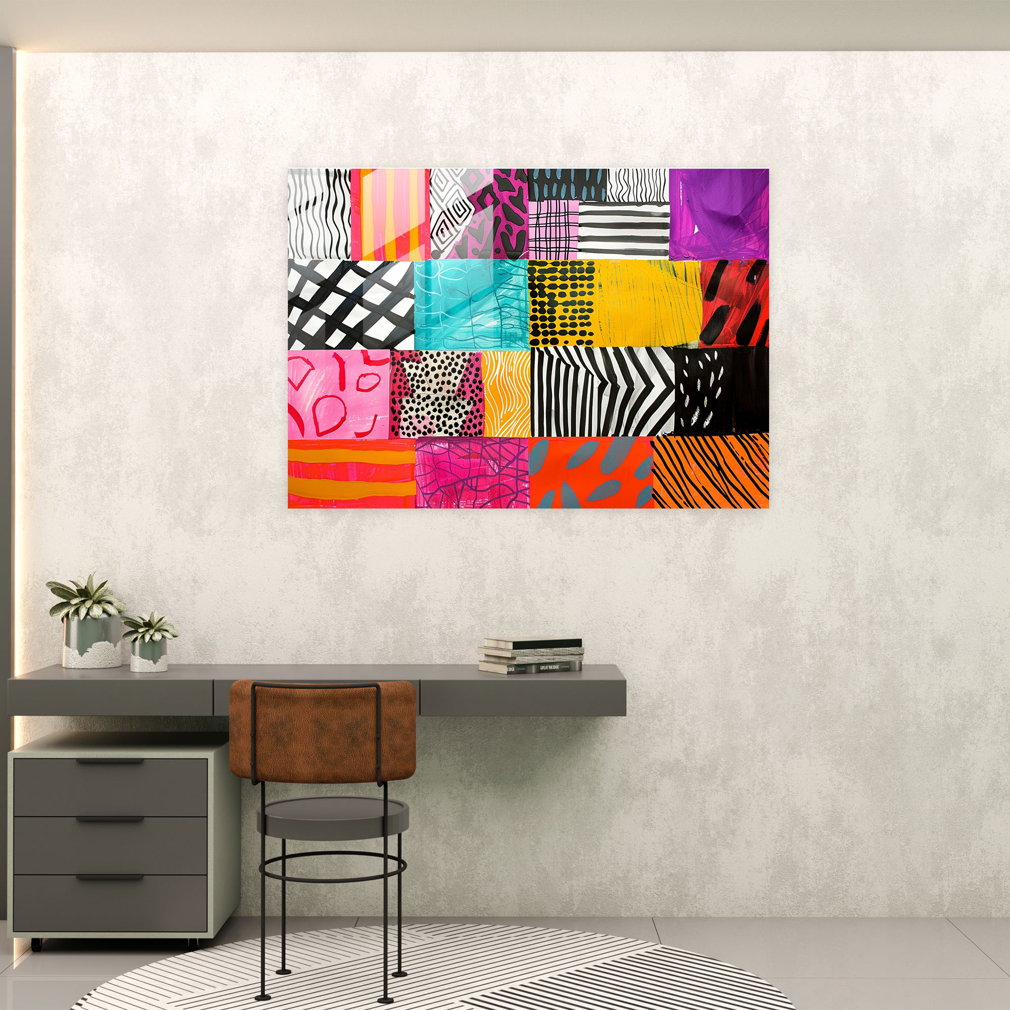 Henri Matisse Wall Decoration: Geometric Patterns Glass Art - Henri Matisse, Wall Decoration, Modern Art, Henri Matisse