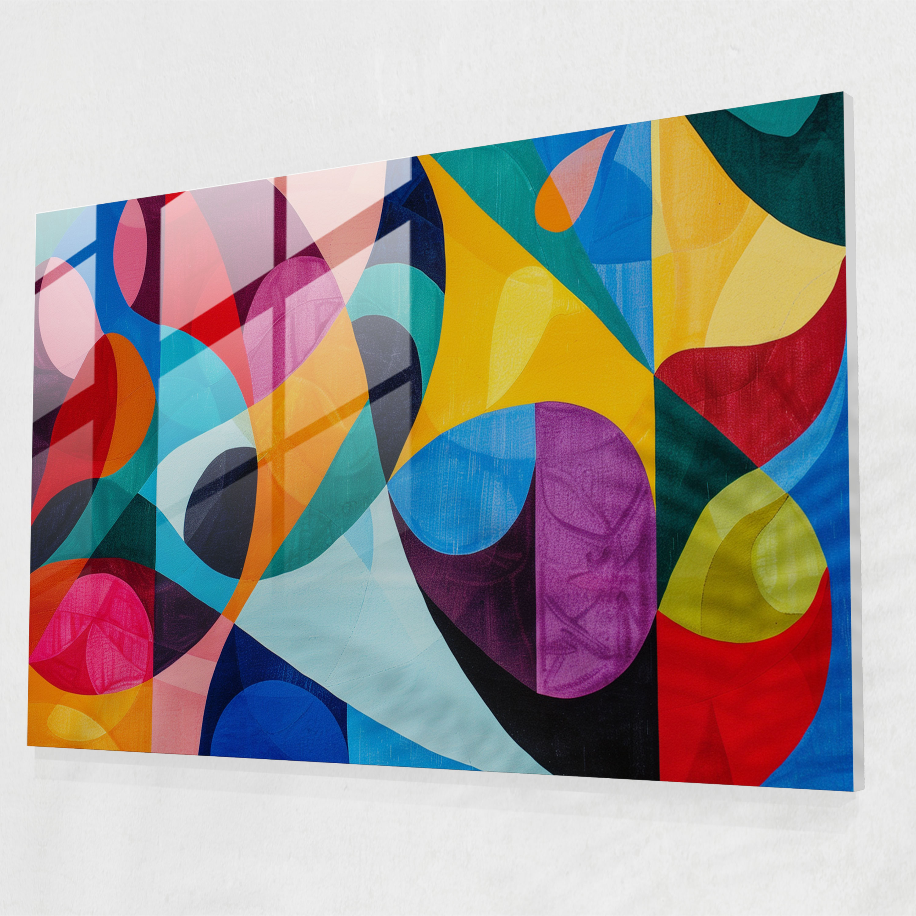 Henri Matisse Glass Print: Vibrant Abstract Glass Wall Art - Henri Matisse, Abstract Shapes, Glass Print, Vibrant Colors