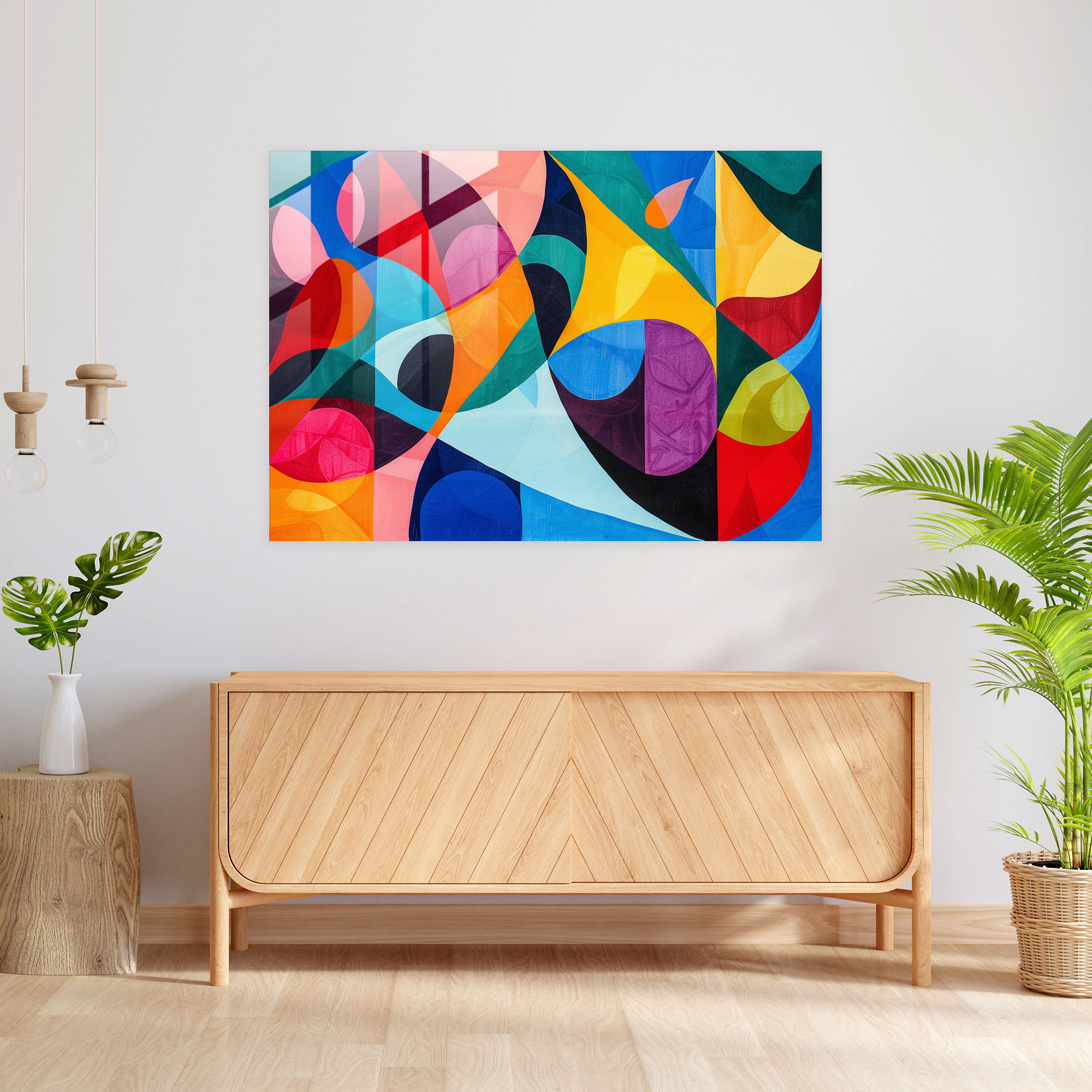 Henri Matisse Glass Print: Vibrant Abstract Glass Wall Art - Henri Matisse, Abstract Shapes, Glass Print, Vibrant Colors