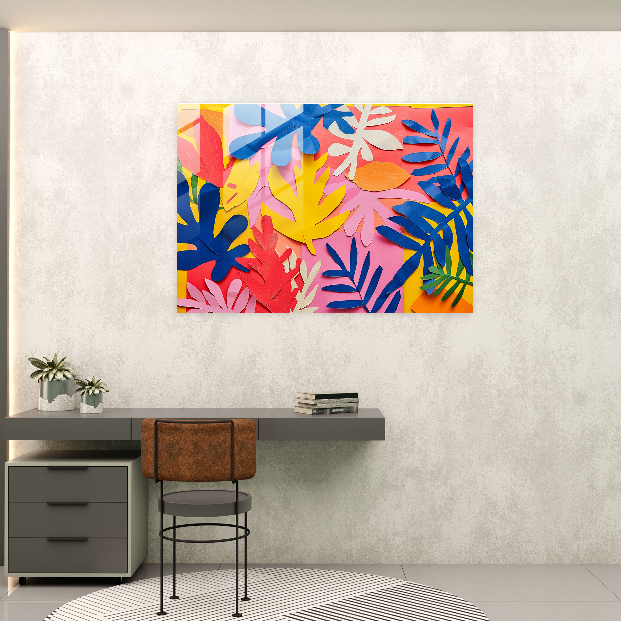 Playful Henri Matisse Glass Wall Art - Henri Matisse, Home Decoration, Glass Art, Henri Matisse