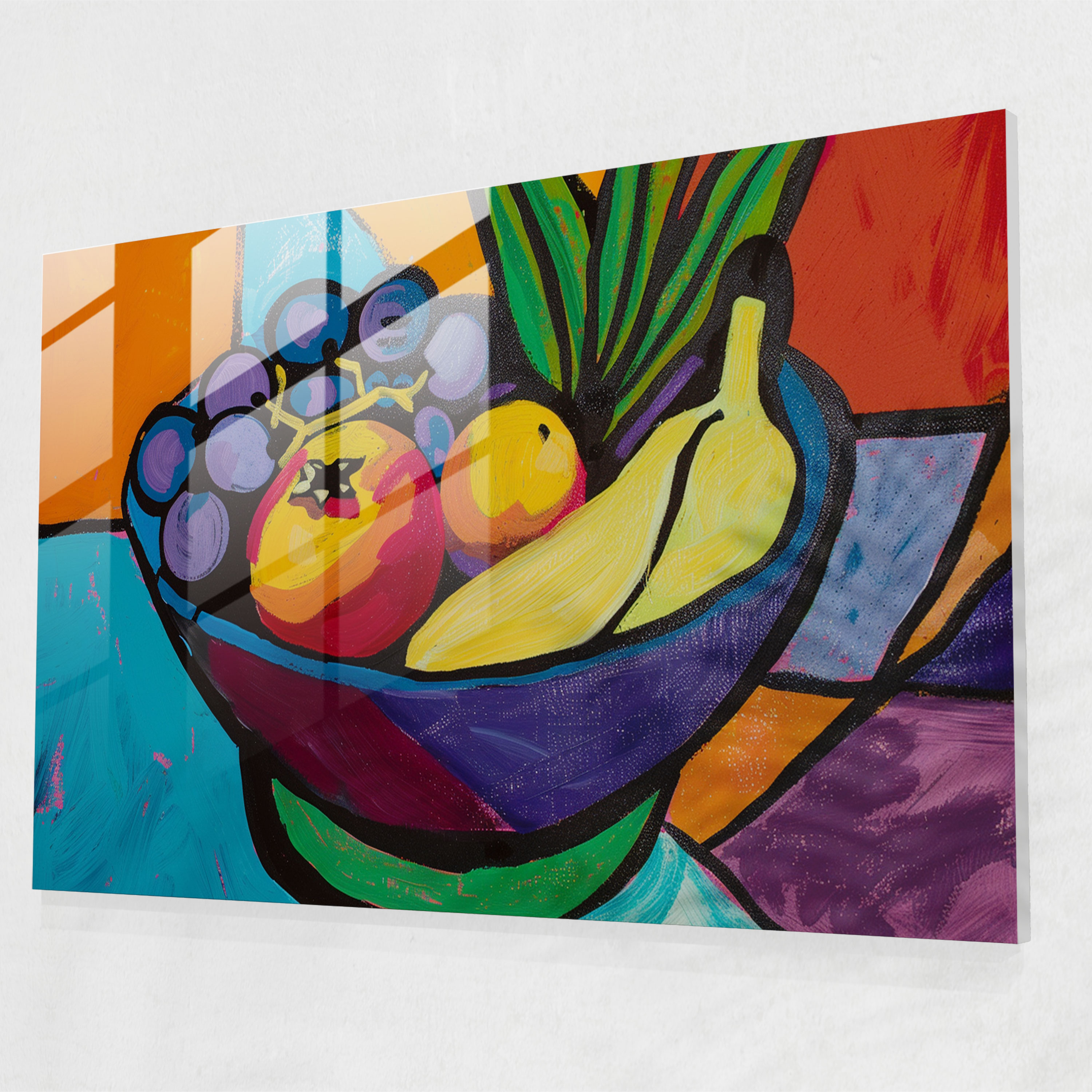 Henri Matisse Glass Wall Art: Bold Fruit Still Life - Henri Matisse, Home Decoration, Glass Art, Henri Matisse