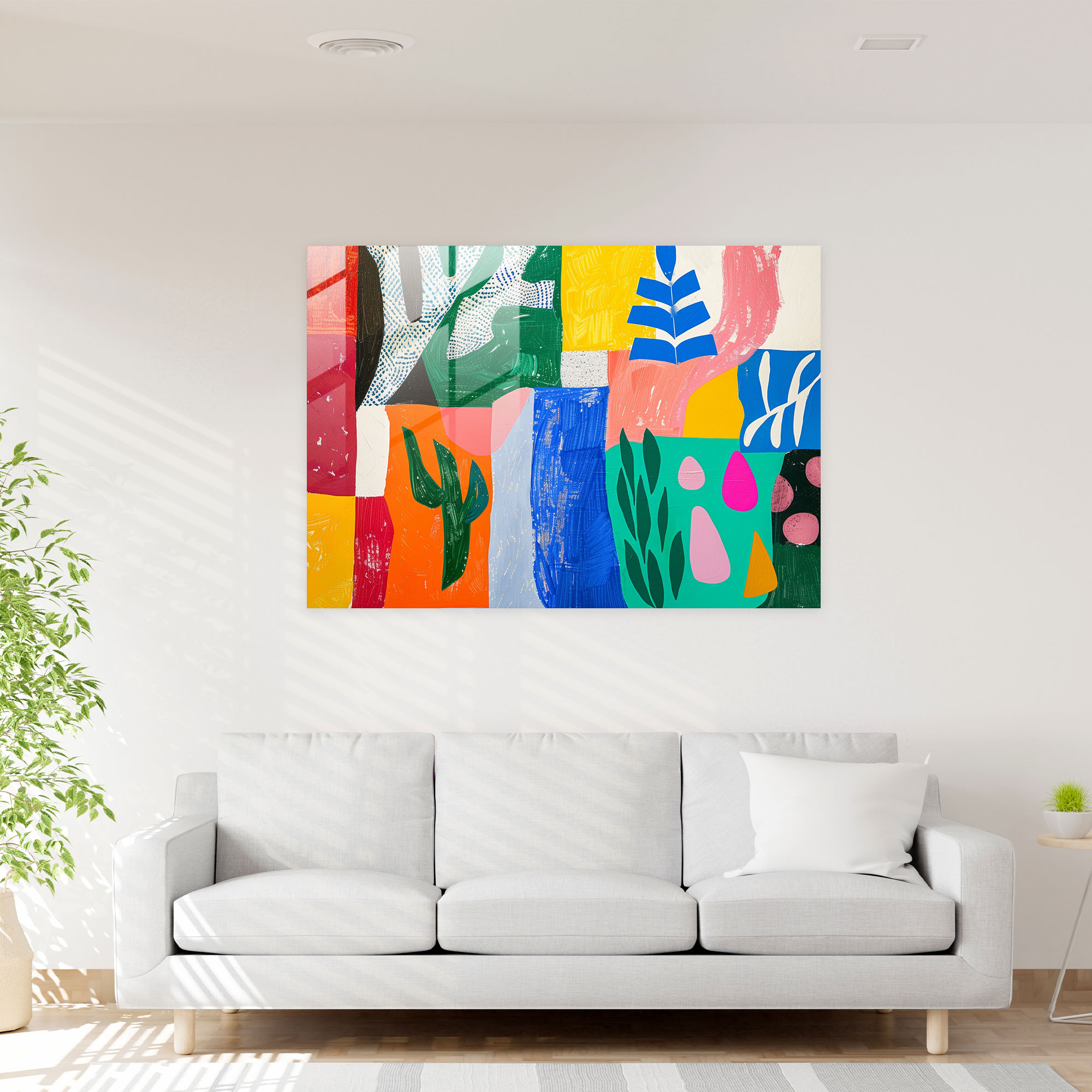 Henri Matisse Home Decoration: Bright Abstract Patterns - Henri Matisse, Glass Print, Modern Art, Henri Matisse