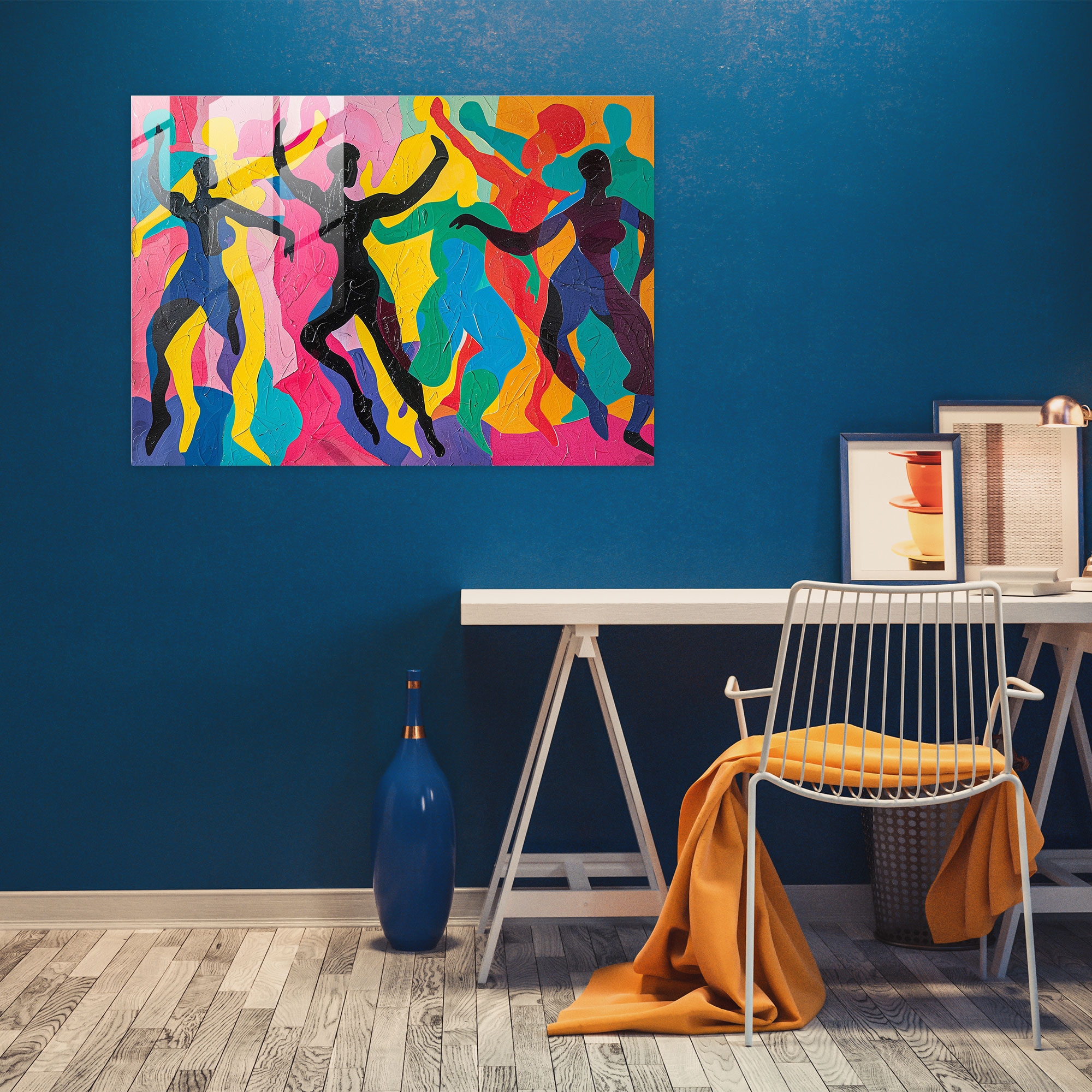 Henri Matisse Wall Decoration: Dancing Figures Composition - Henri Matisse, Wall Decoration, Modern Art, Glass Art