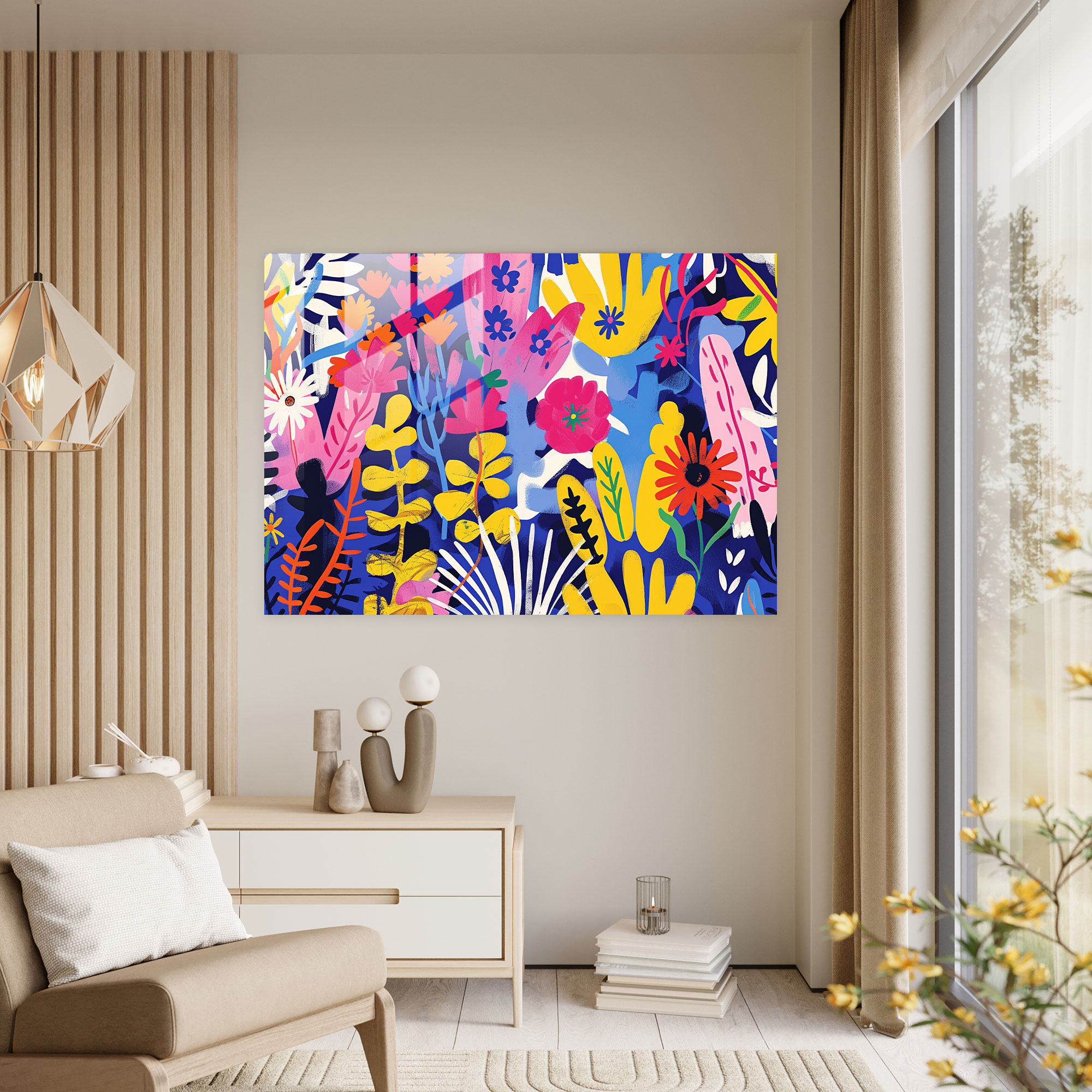Henri Matisse Glass Art: Bold Floral Patterns - Henri Matisse, Wall Decoration, Henri Matisse, Home Decoration