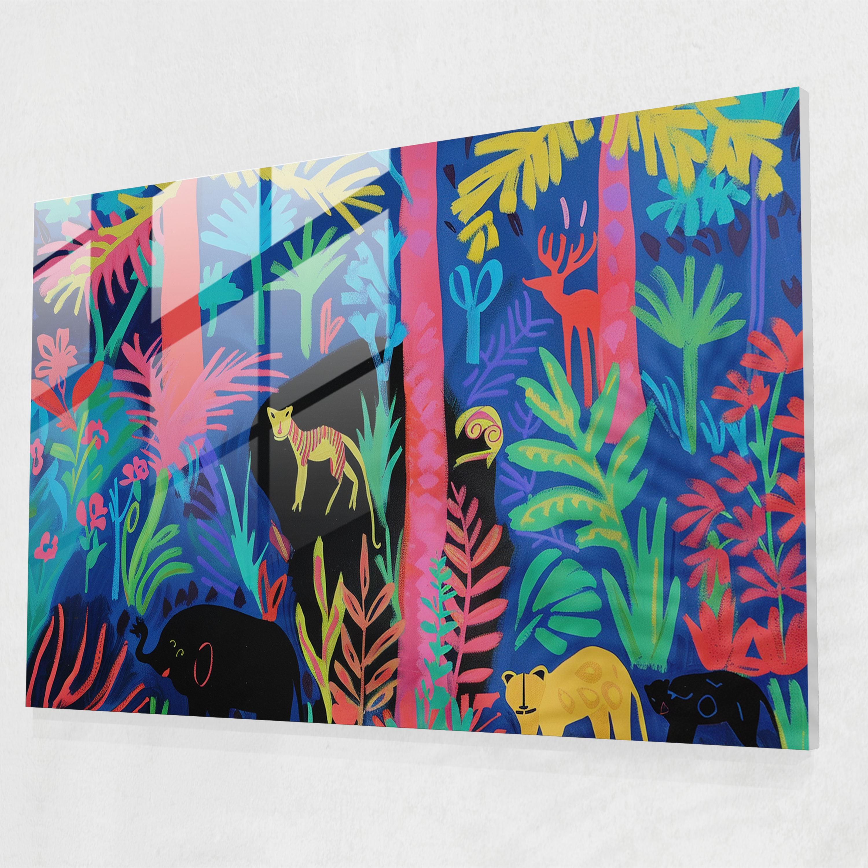 Henri Matisse Glass Print: Exotic Jungle Animals - Henri Matisse, Home Decoration, Wall Decoration, Henri Matisse