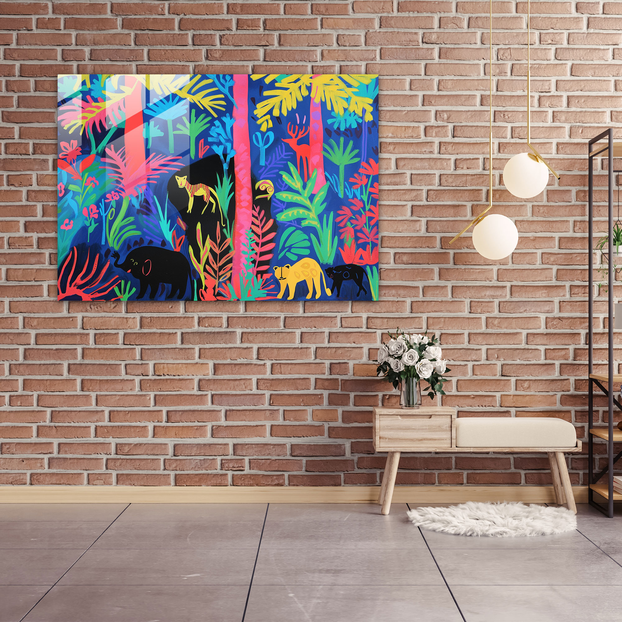 Henri Matisse Glass Print: Exotic Jungle Animals - Henri Matisse, Home Decoration, Wall Decoration, Henri Matisse