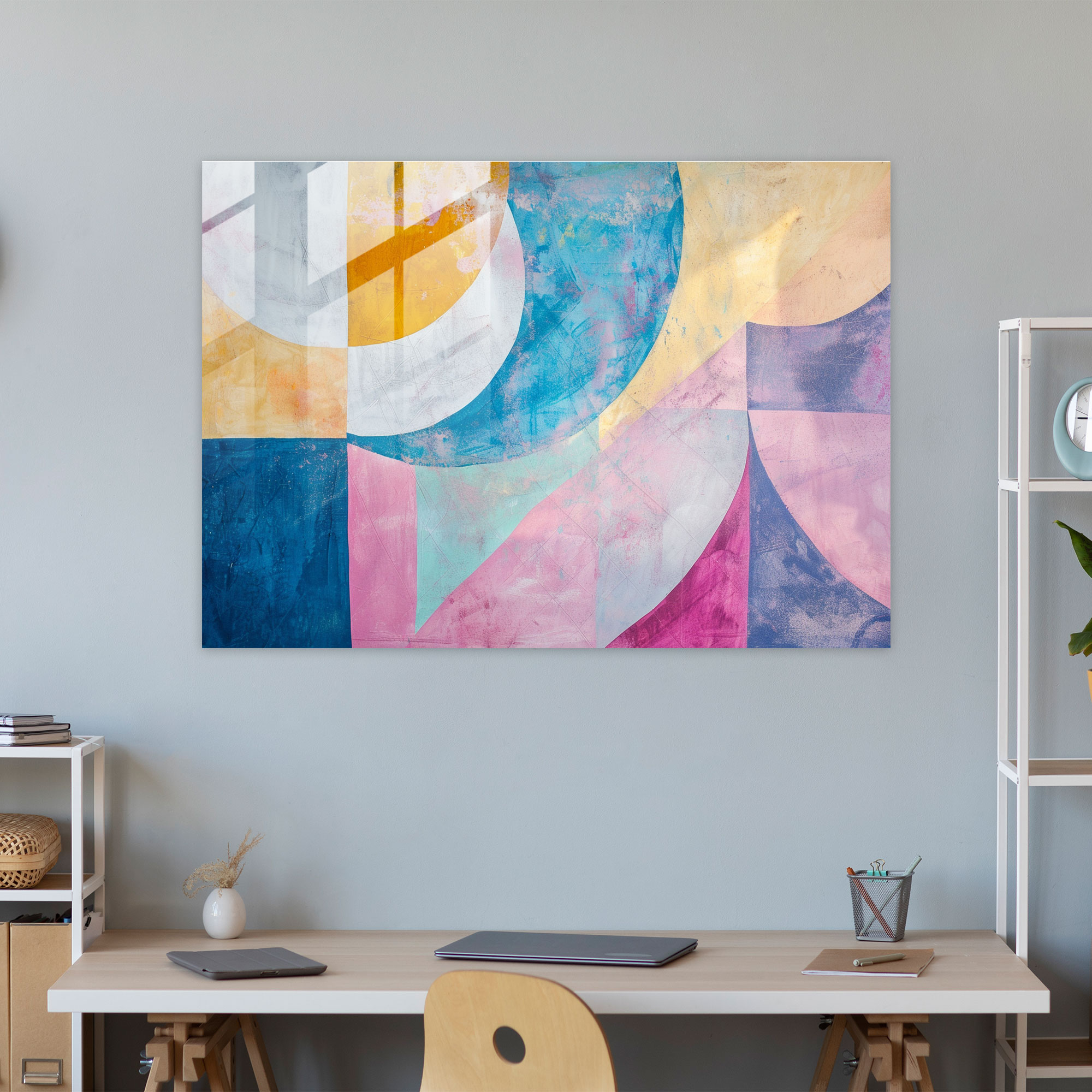 Henri Matisse Glass Wall Art - Abstract Shapes - Henri Matisse, Pastel Colors, Henri Matisse, Modern Art