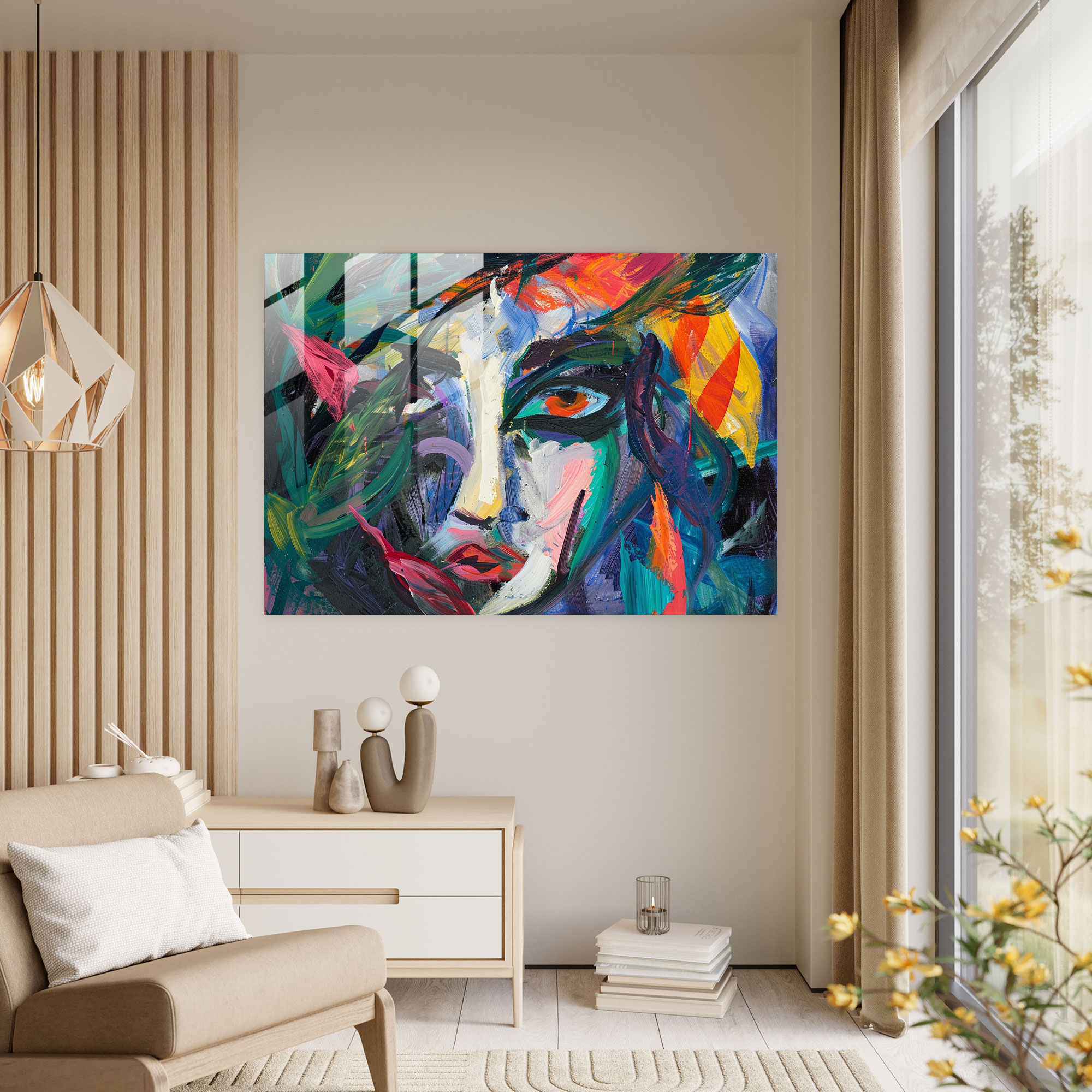 Henri Matisse Glass Art - Abstract Figure Painting - Henri Matisse, Glass Art, Expressive Strokes, Henri Matisse