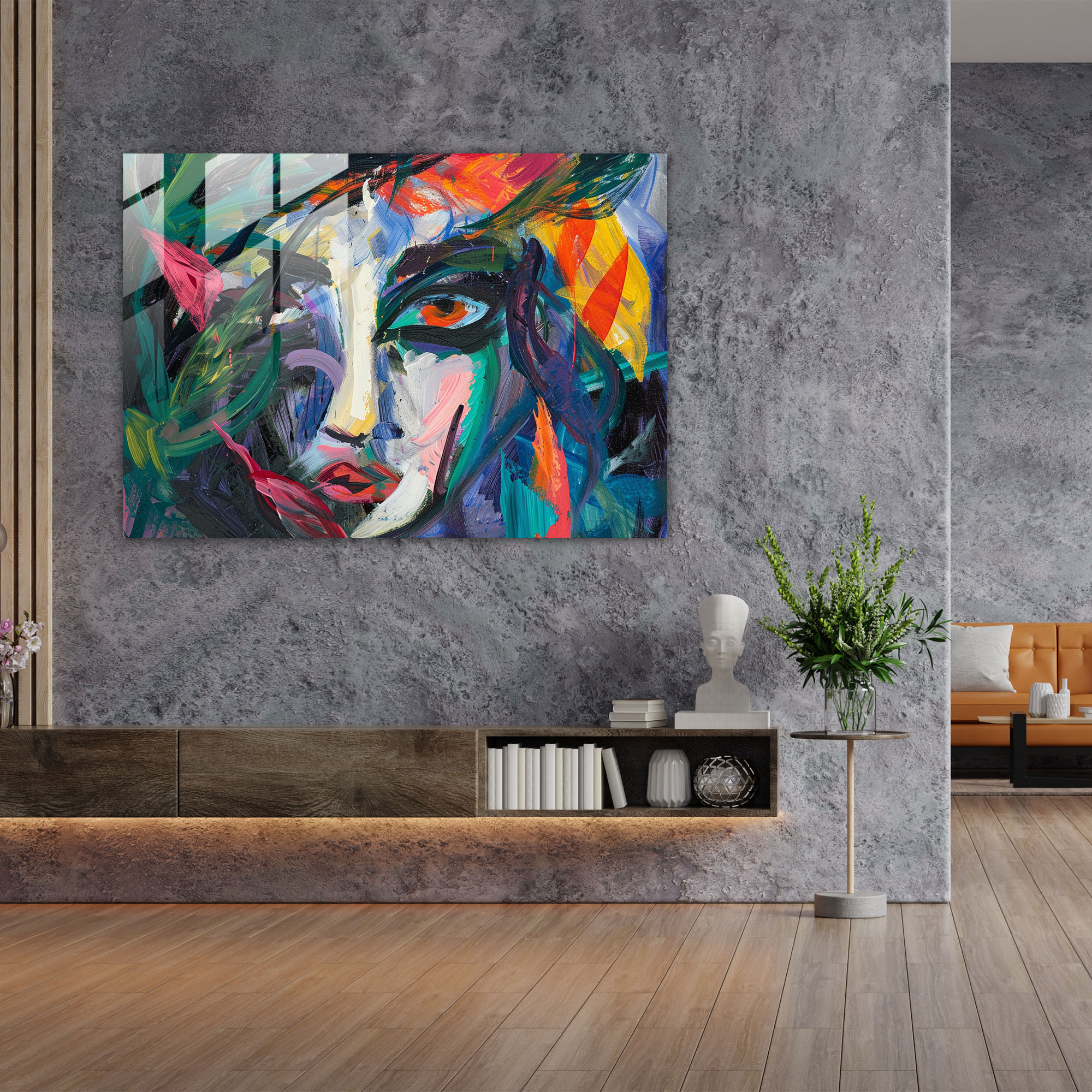 Henri Matisse Glass Art - Abstract Figure Painting - Henri Matisse, Glass Art, Expressive Strokes, Henri Matisse