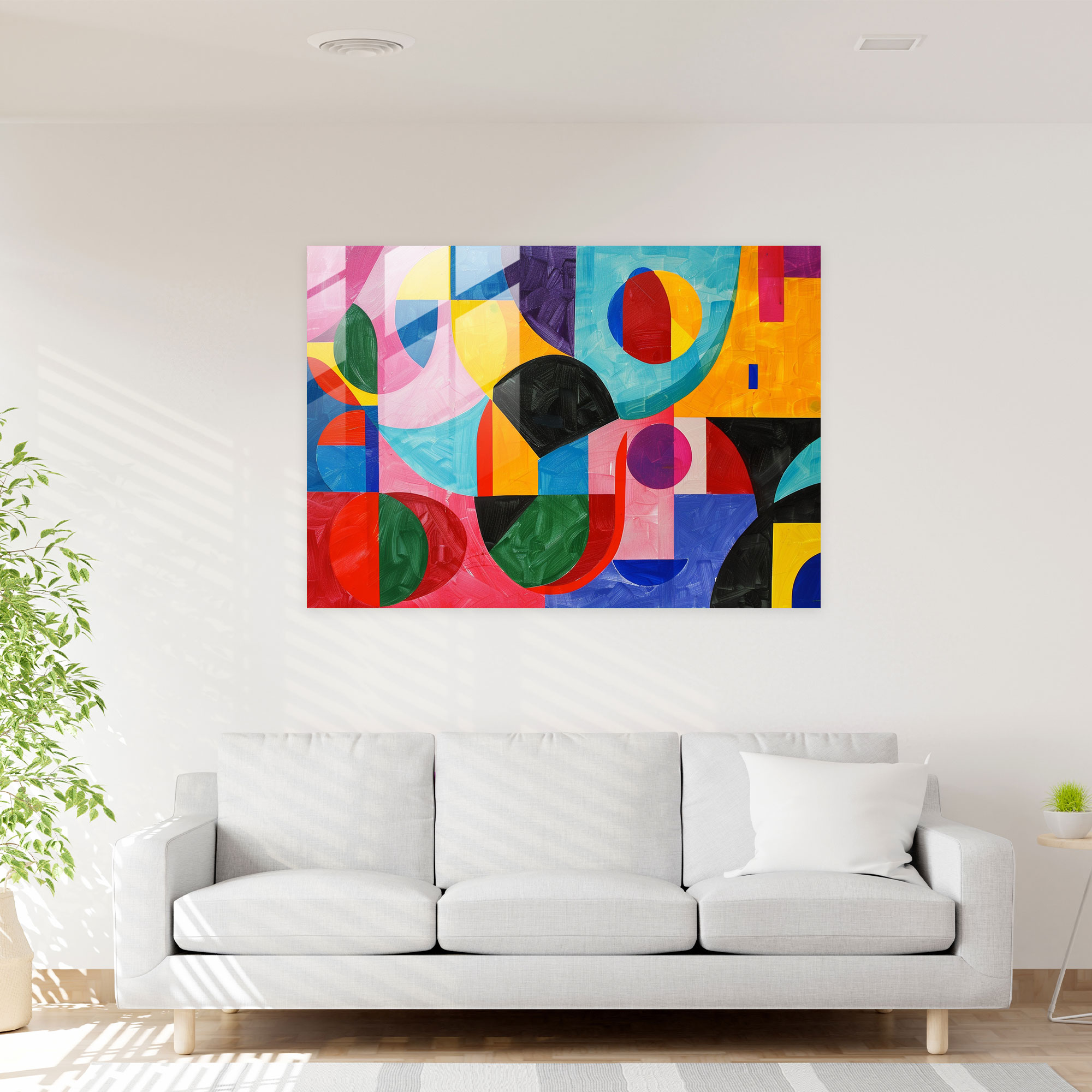 Henri Matisse Glass Wall Art - Bold Primary Colors - Henri Matisse, Modern Art, Wall Decoration, Glass Wall Art