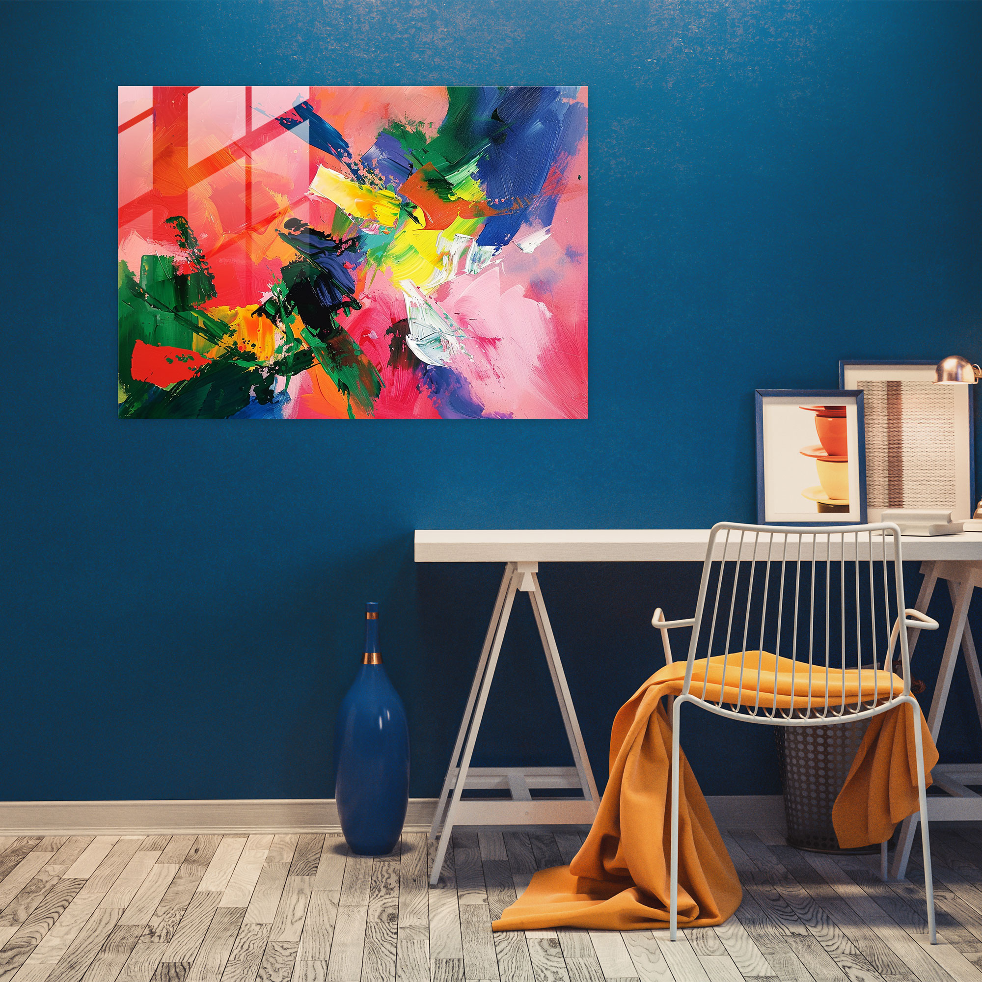 Henri Matisse Glass Art - Expressive Brush Strokes - Henri Matisse, Expressive, Energetic Composition, Glass Art