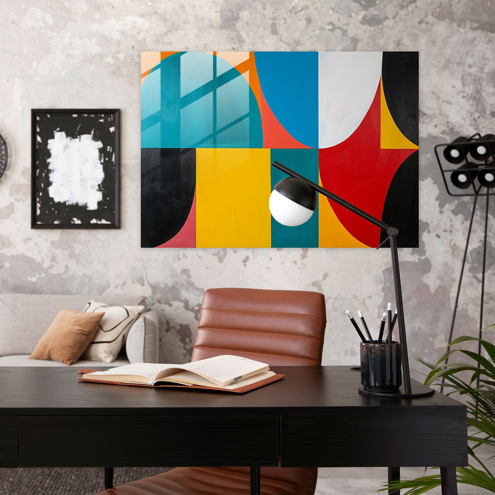Henri Matisse Glass Wall Art - Bold Color Blocks - Henri Matisse, Wall Decoration, Glass Wall Art, Minimalist Design