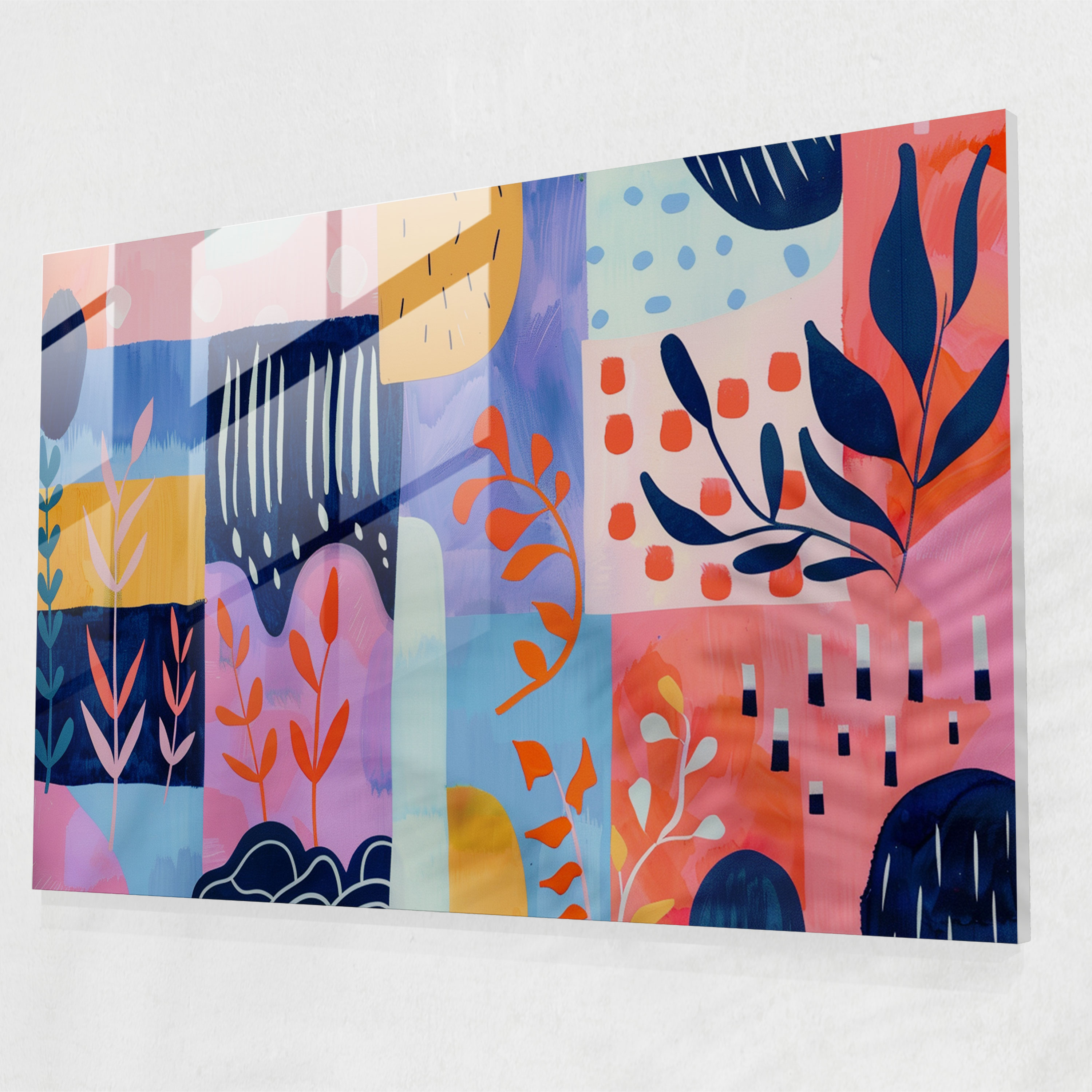 Henri Matisse Home Decoration - Playful Shapes - Henri Matisse, Pastel Palette, Home Decoration, Glass Print