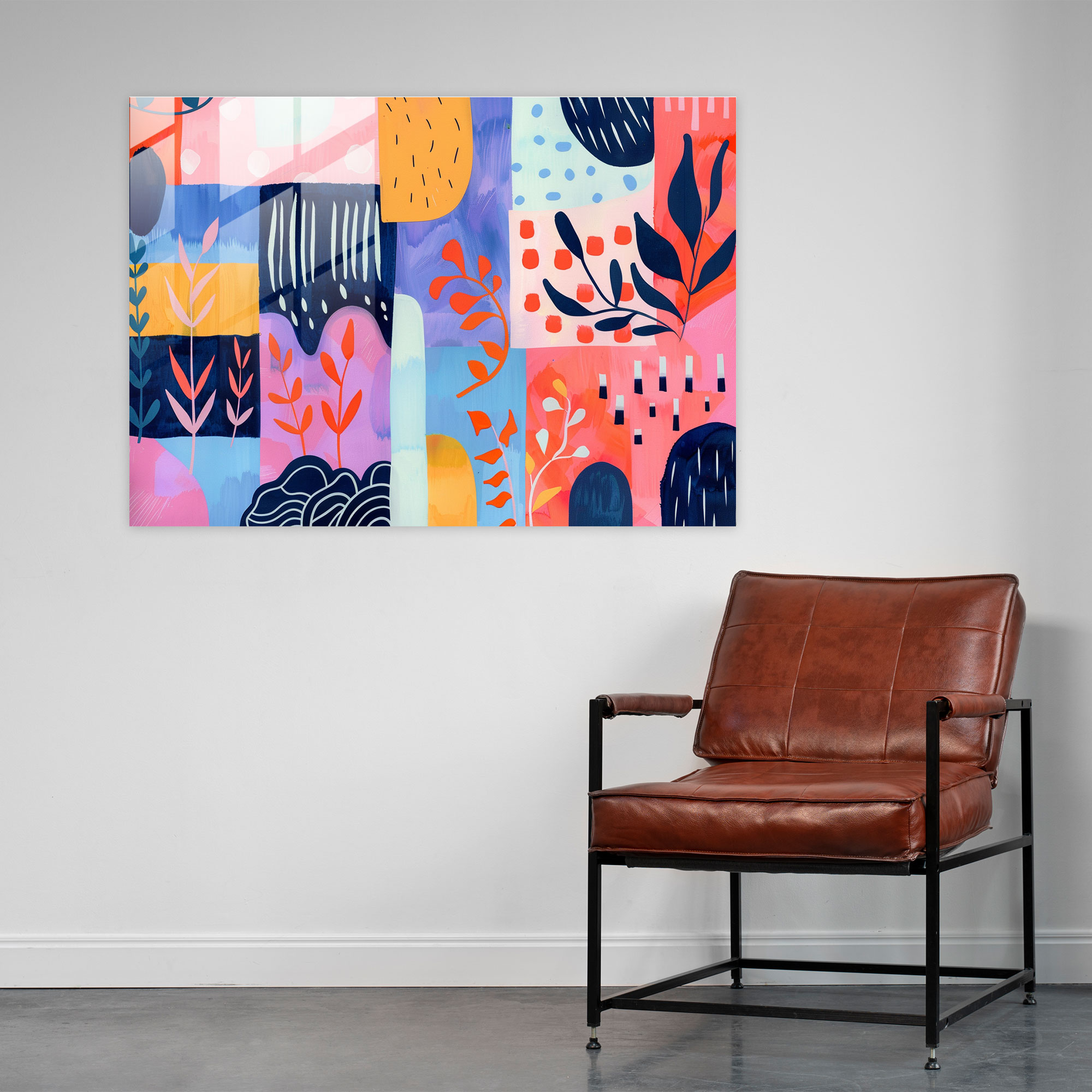 Henri Matisse Home Decoration - Playful Shapes - Henri Matisse, Pastel Palette, Home Decoration, Glass Print